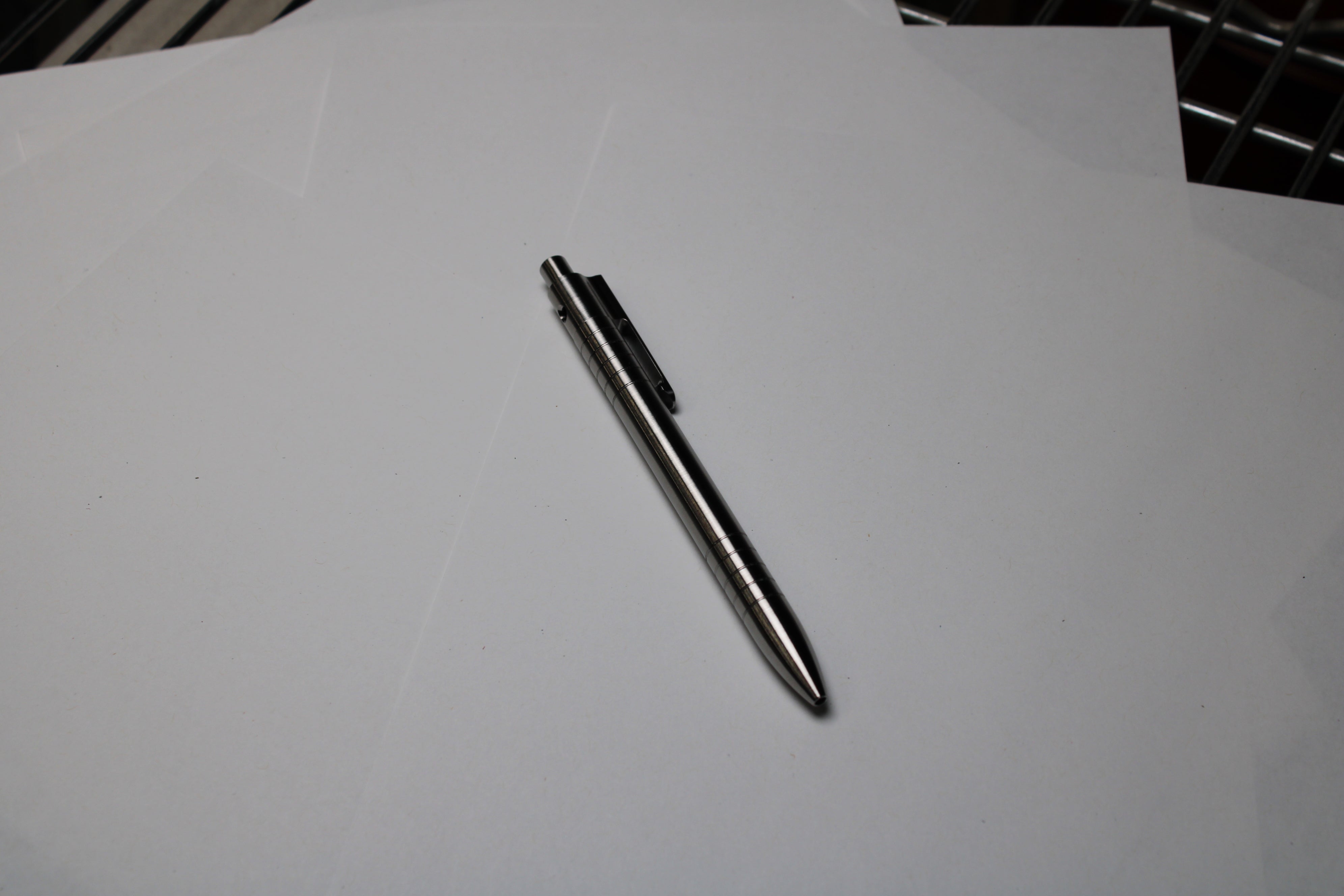40 Click Clipped Pen - 6Al-4V Titanium - Round Nose - Pilot G2