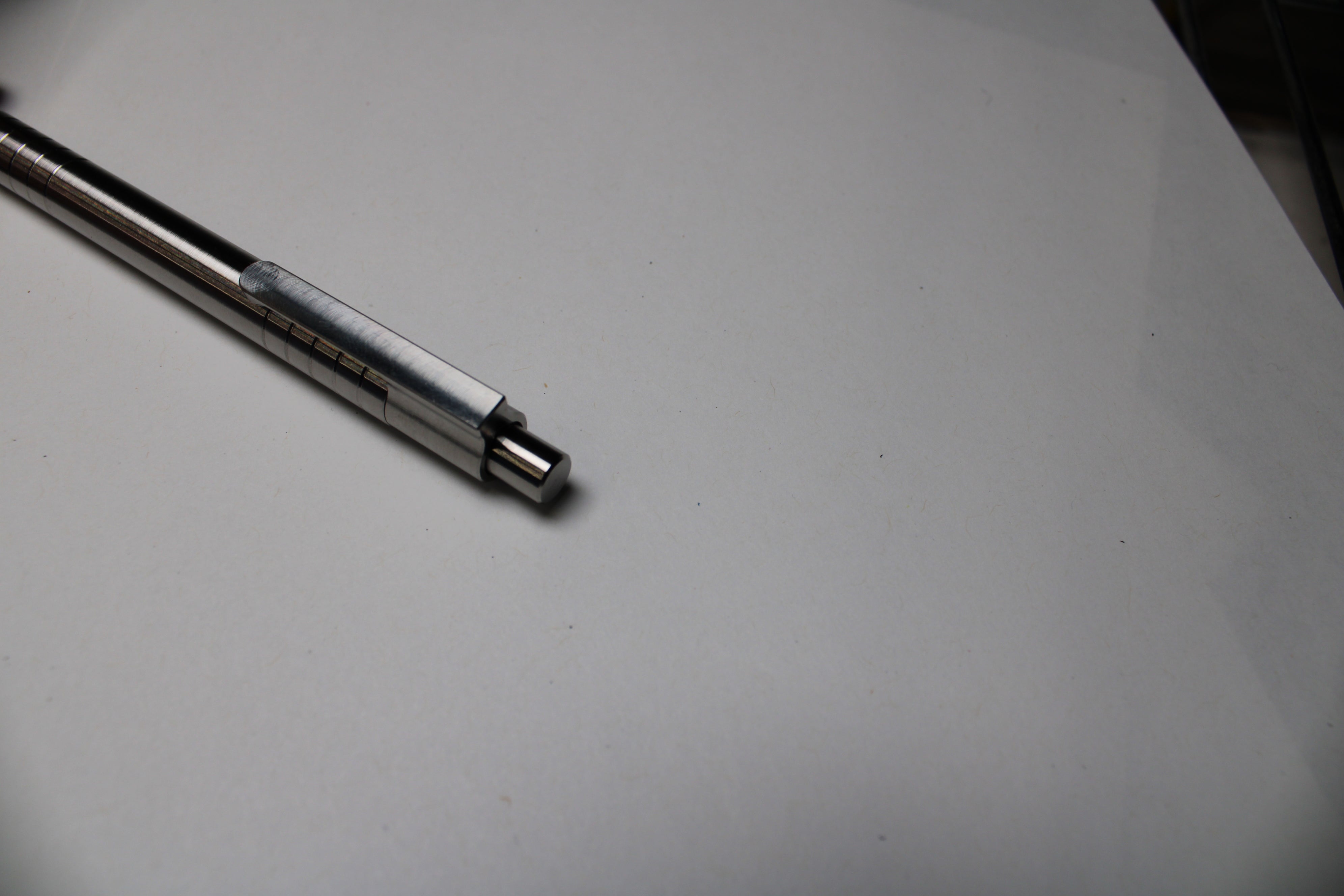 40 Click Clipped Pen - 6Al-4V Titanium - Round Nose - Pilot G2