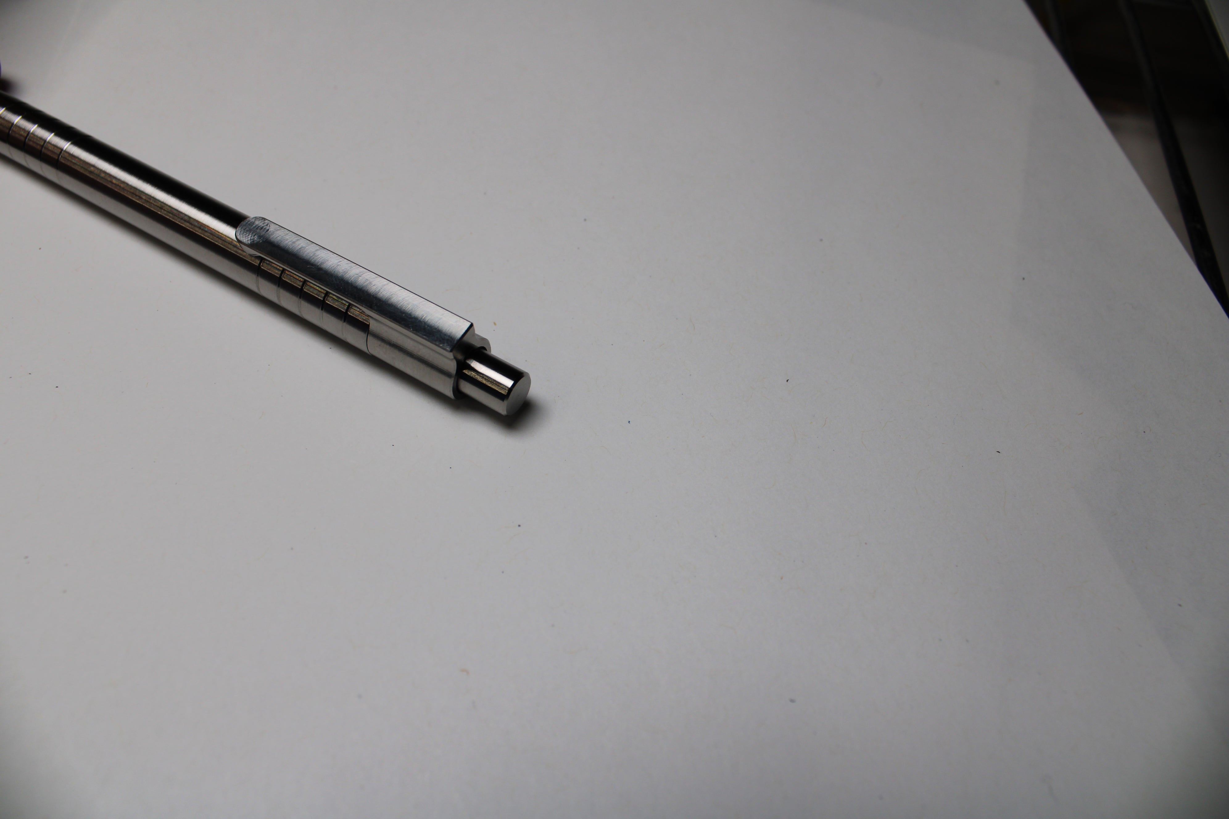 40 Click Clipped Pen - 6Al-4V Titanium - Round Nose - Pilot G2