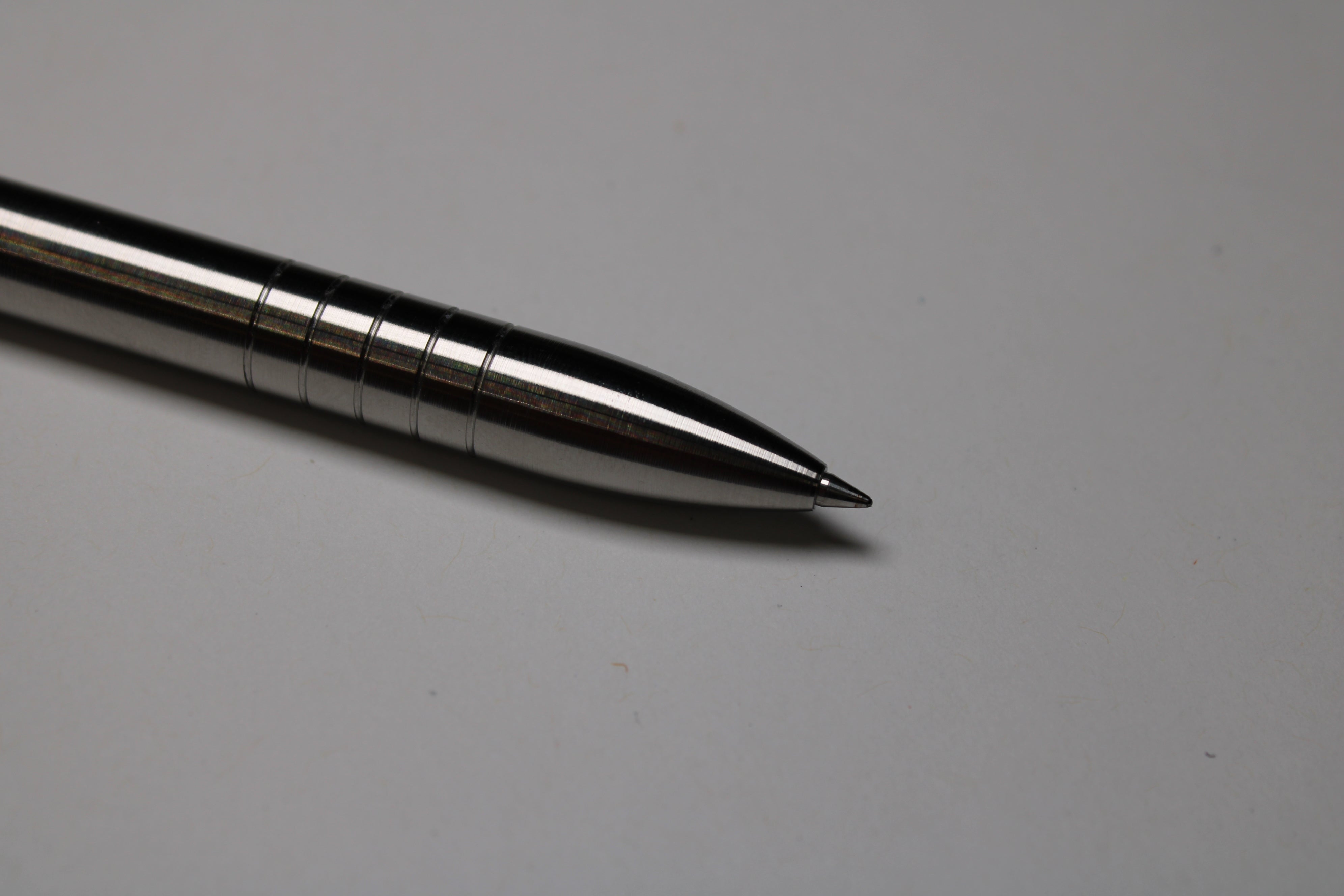 40 Click Clipped Pen - 6Al-4V Titanium - Round Nose - Pilot G2