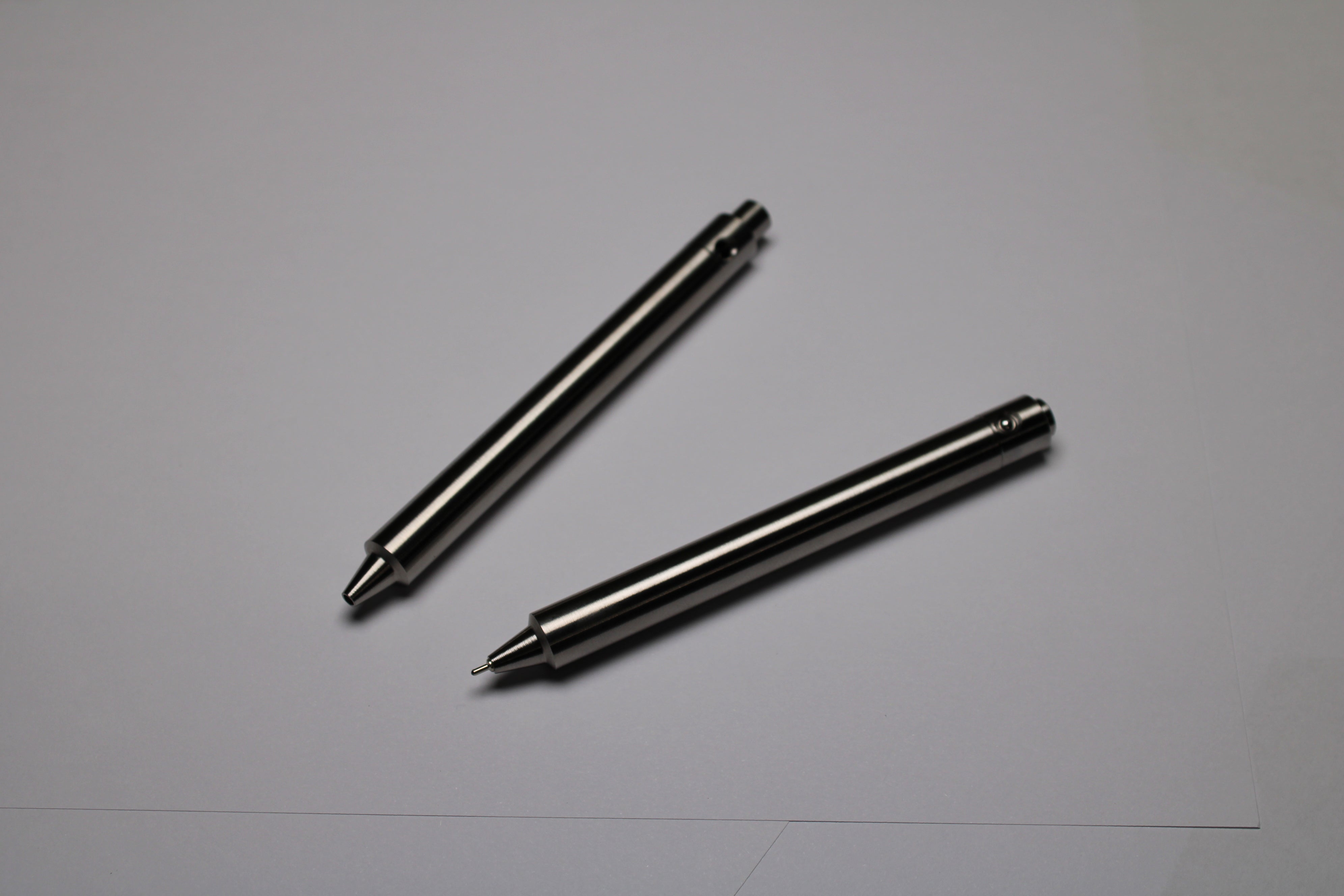 45 Clipless Click Pen - 6Al-4V Titanium - Step Nose - ISO G2