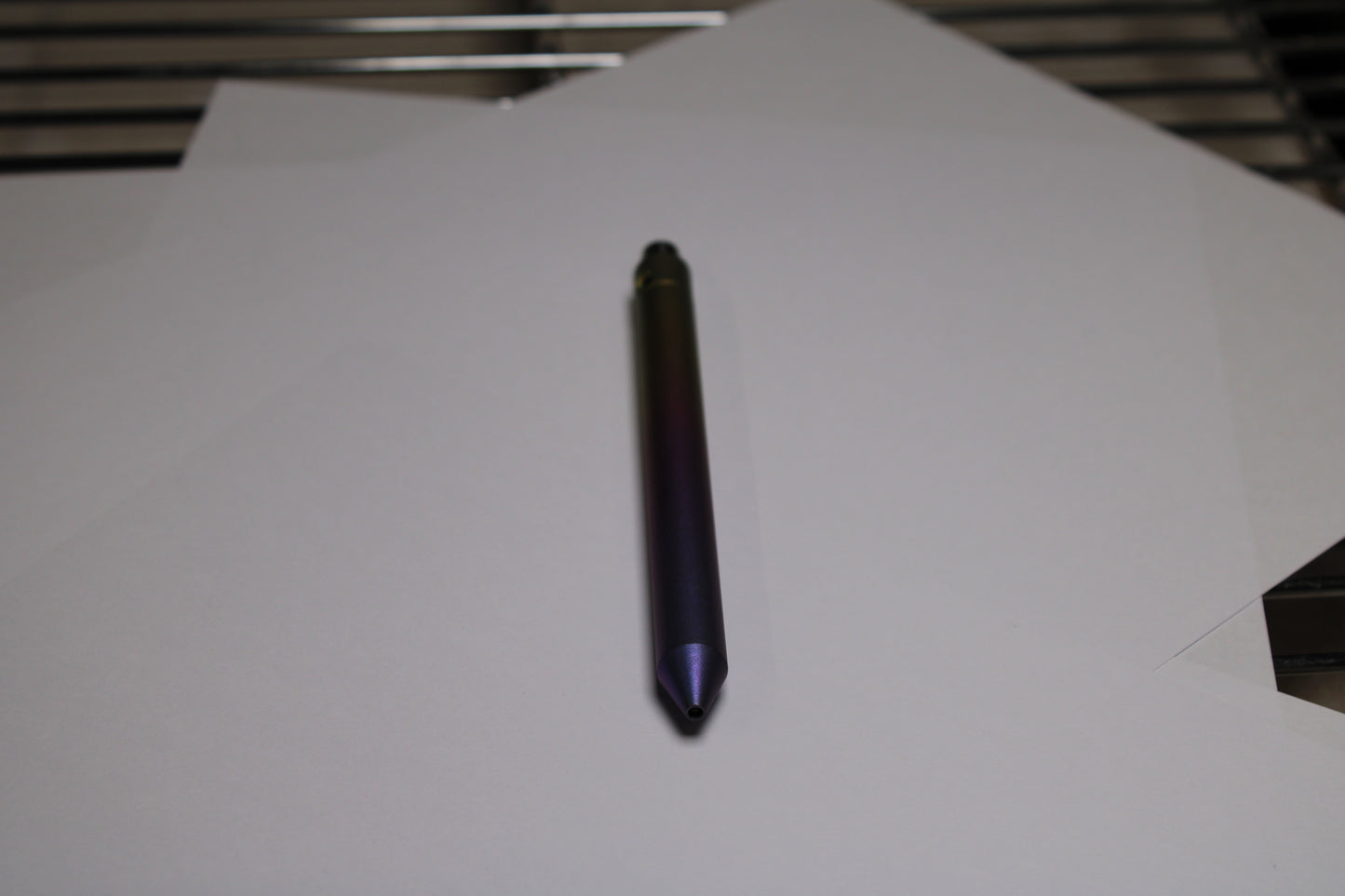 45 Clipless Click Pen x KVR Finishing - 6Al-4V Titanium  - Conical Nose  - Pentel EnerGel