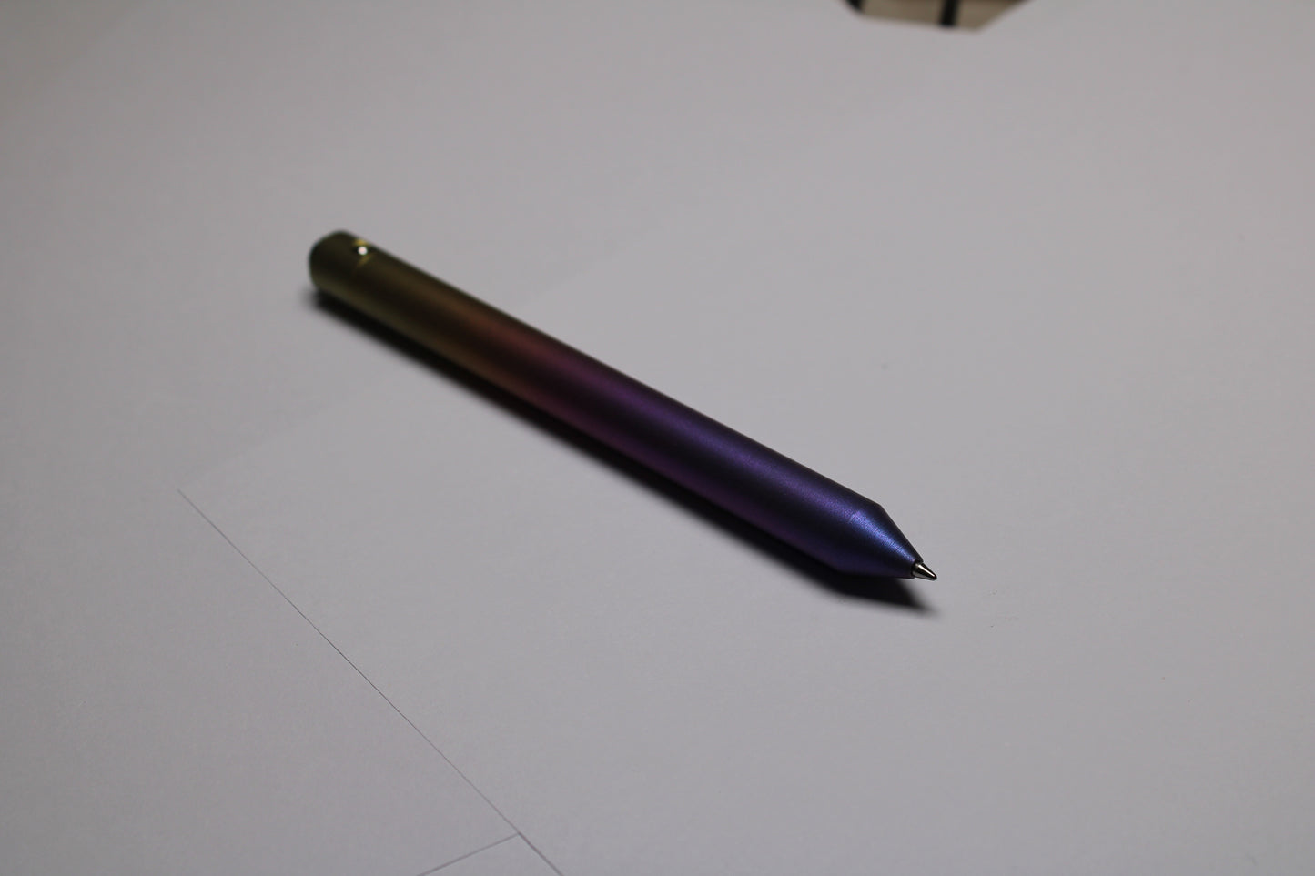 45 Clipless Click Pen x KVR Finishing - 6Al-4V Titanium  - Conical Nose  - Pentel EnerGel