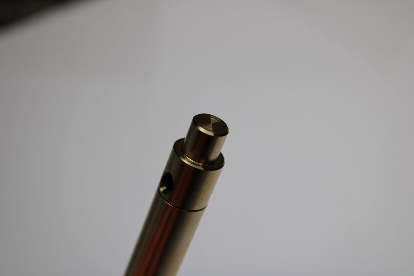 45 Clipless Click Pen - C63000 Bronze  - Round Nose Grip Lines - ISO G2 (Parker)