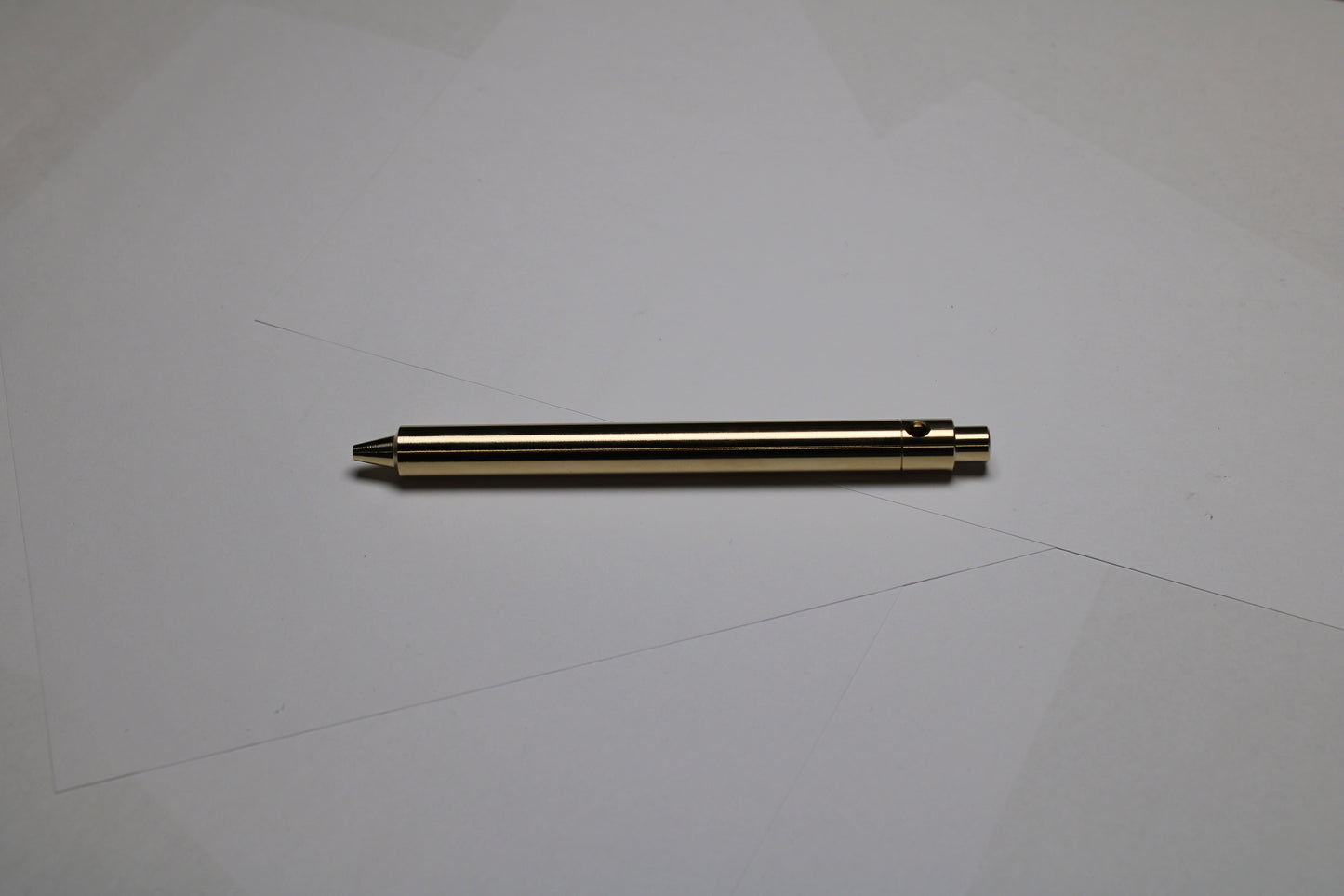 45 Clipless Click Pen - C63000 Bronze  - Step Nose  - Pilot G2