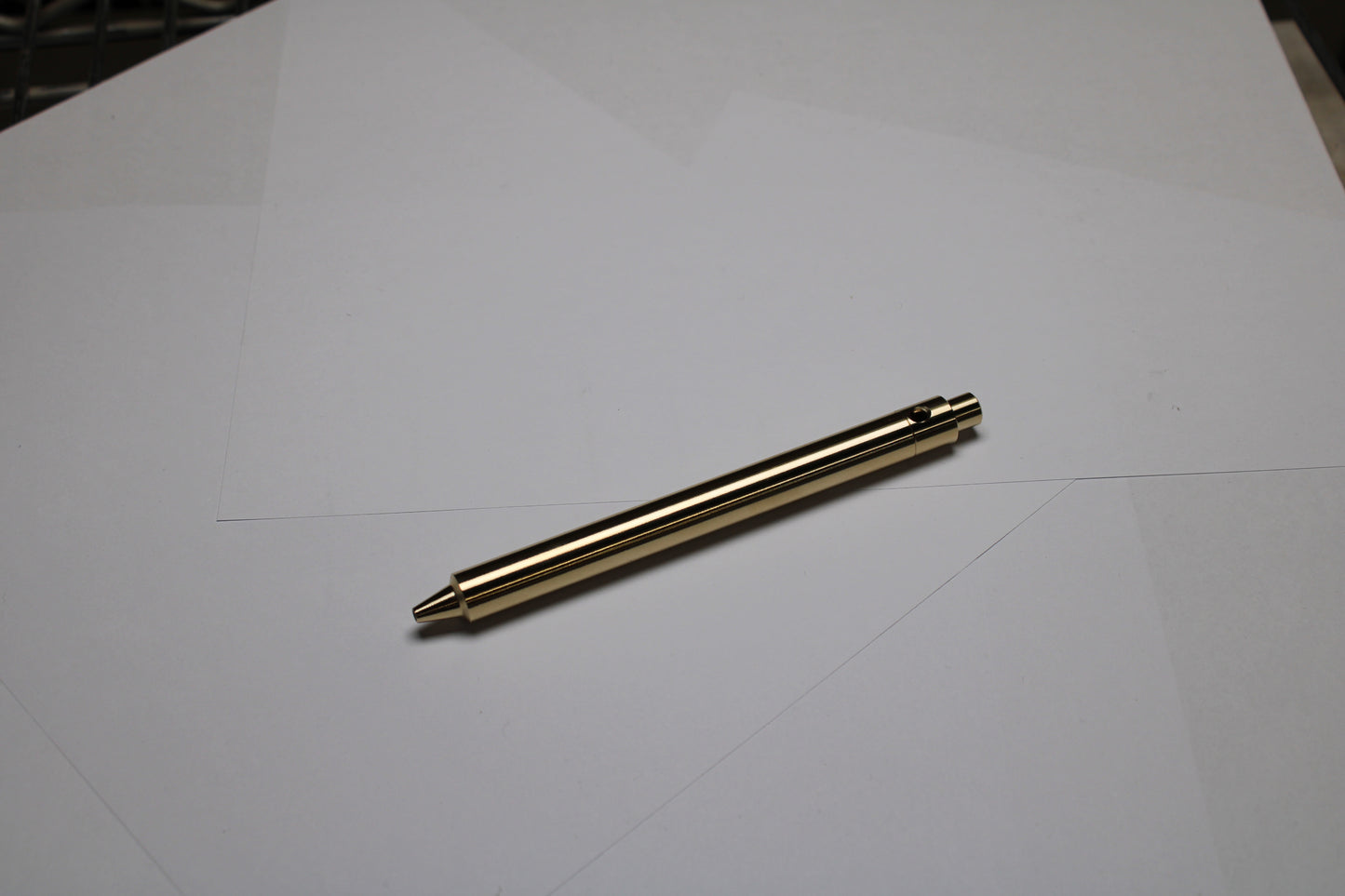 45 Clipless Click Pen - C63000 Bronze  - Step Nose  - Pilot G2