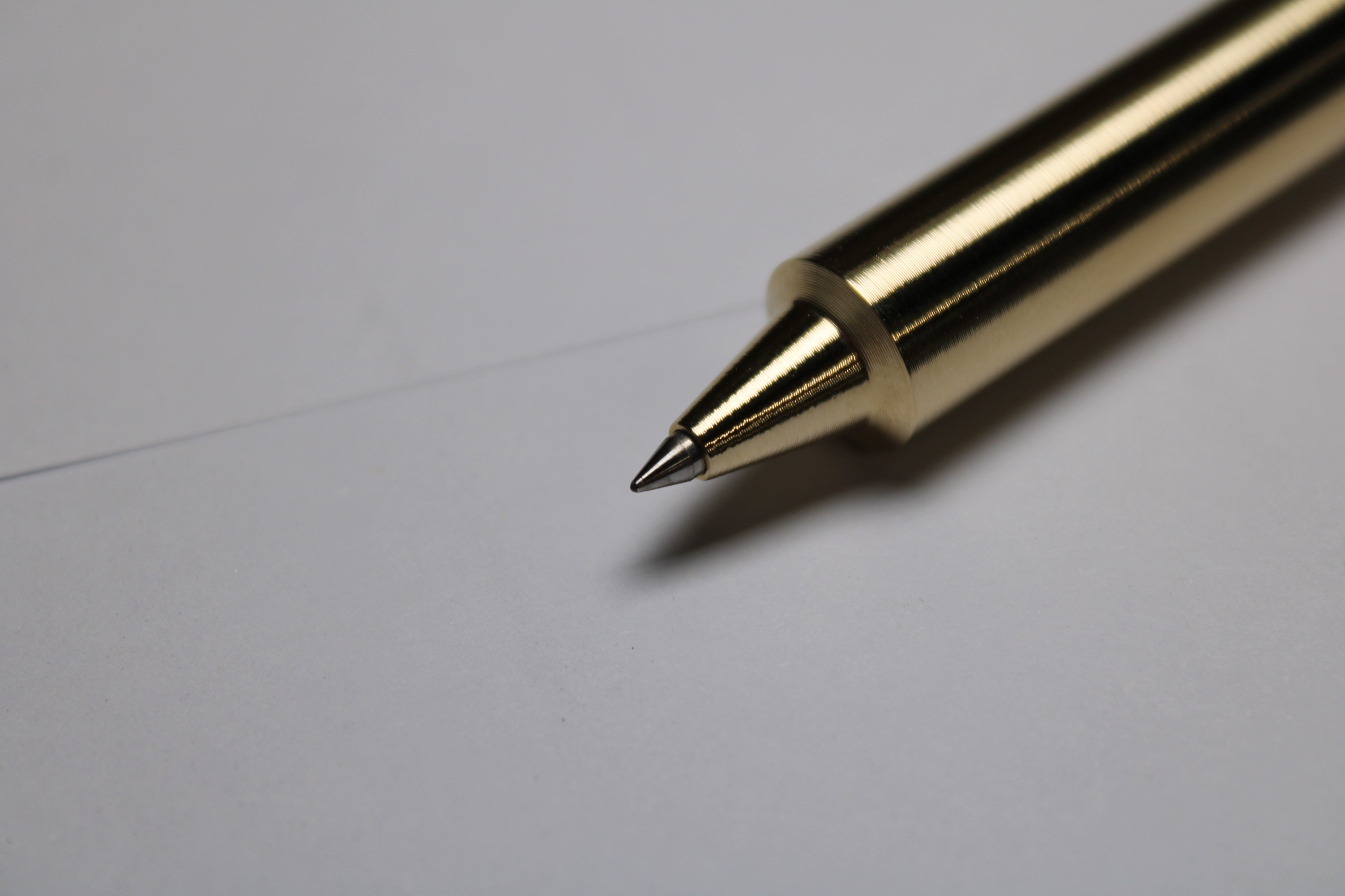 45 Clipless Click Pen - C63000 Bronze - Step Nose - 6Al-4V