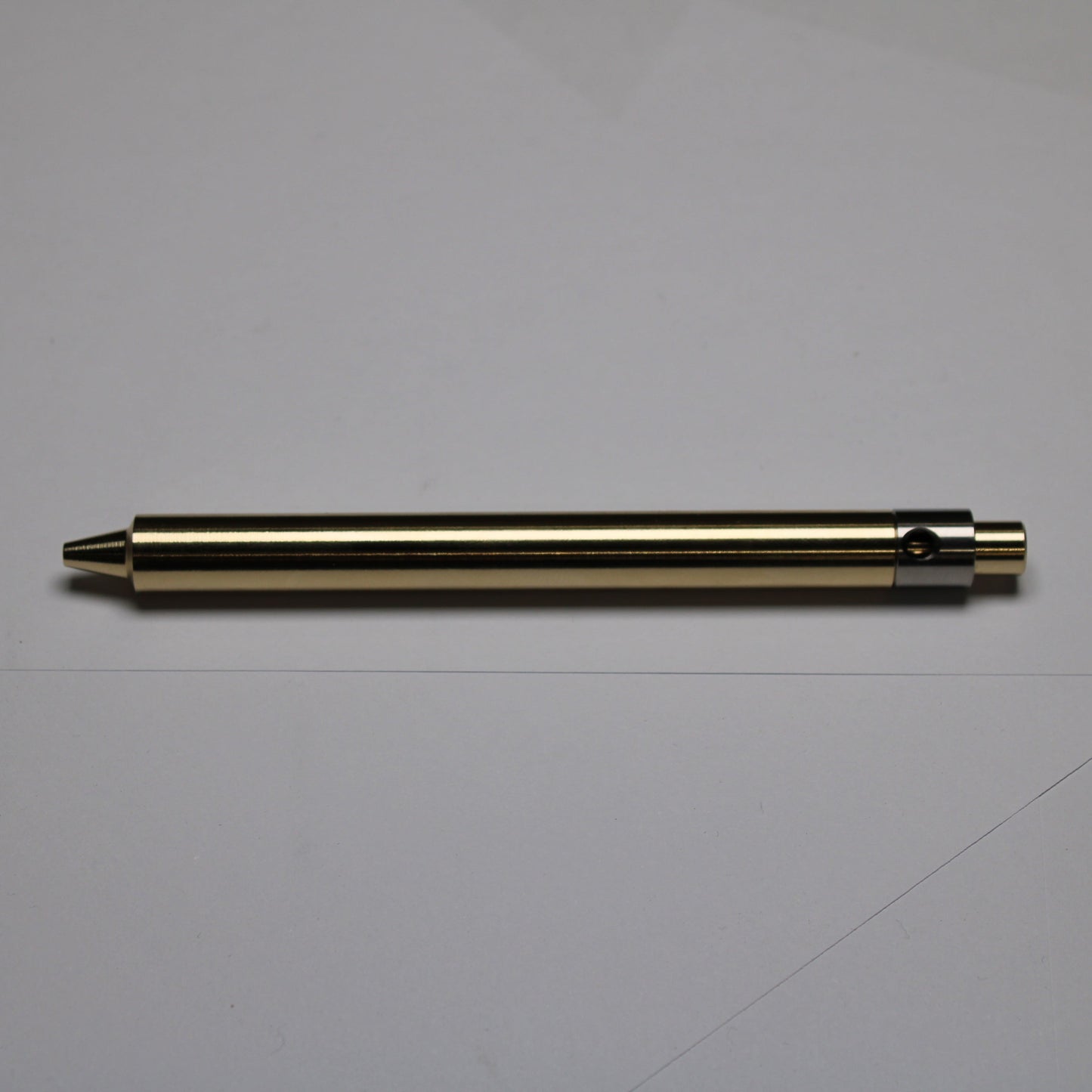 45 Clipless Click Pen - C63000 Bronze  - Step Nose - 6Al-4V Titanium Mechanism - Pilot G2