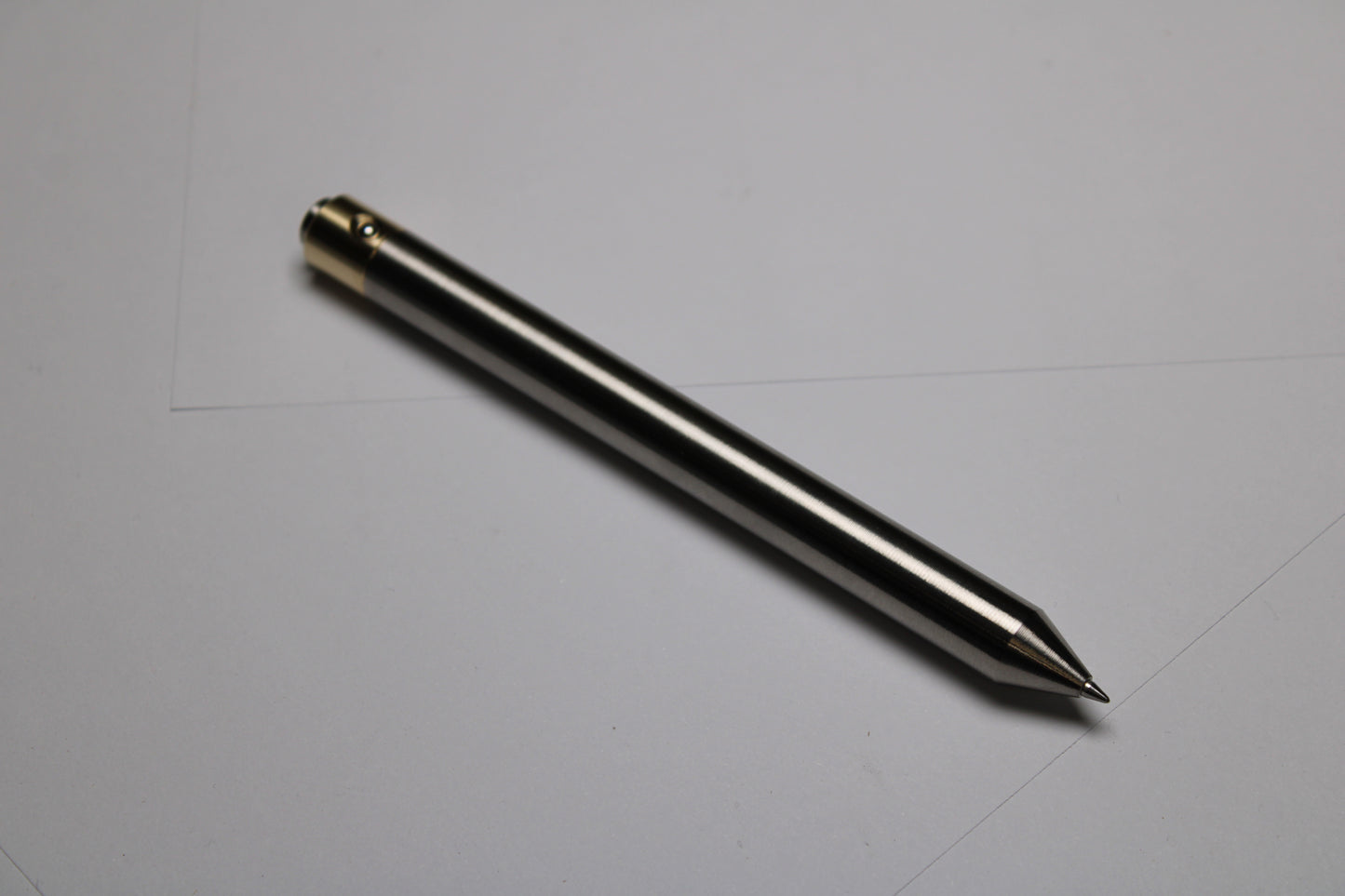 45 Clipless Click Pen - 6Al-4V Titanium  - Conical Nose - C63000 Bronze Mechanism - Pentel EnerGel