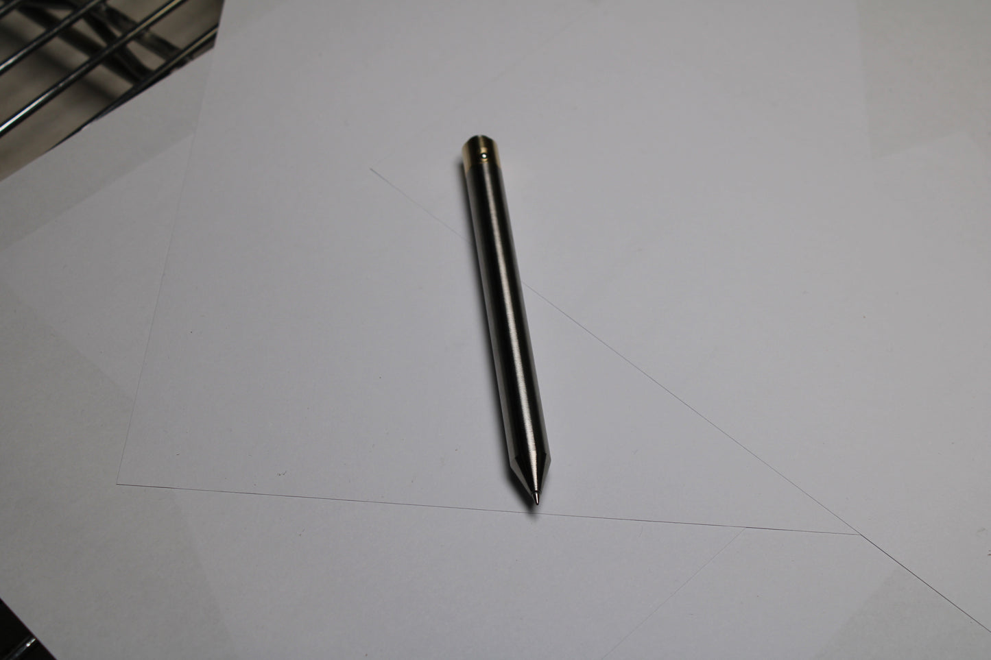 45 Clipless Click Pen - 6Al-4V Titanium  - Conical Nose - C63000 Bronze Mechanism - Pentel EnerGel