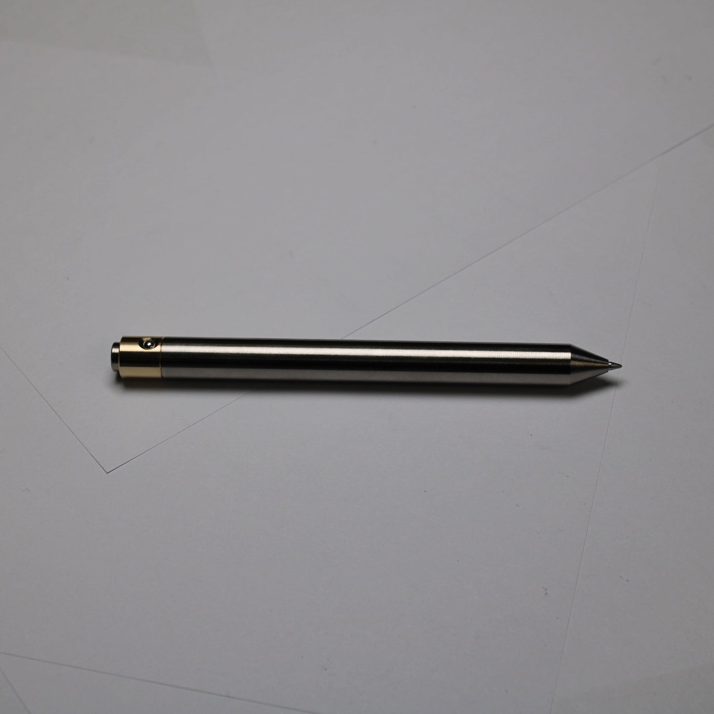 45 Clipless Click Pen - 6Al-4V Titanium  - Conical Nose - C63000 Bronze Mechanism - Pentel EnerGel