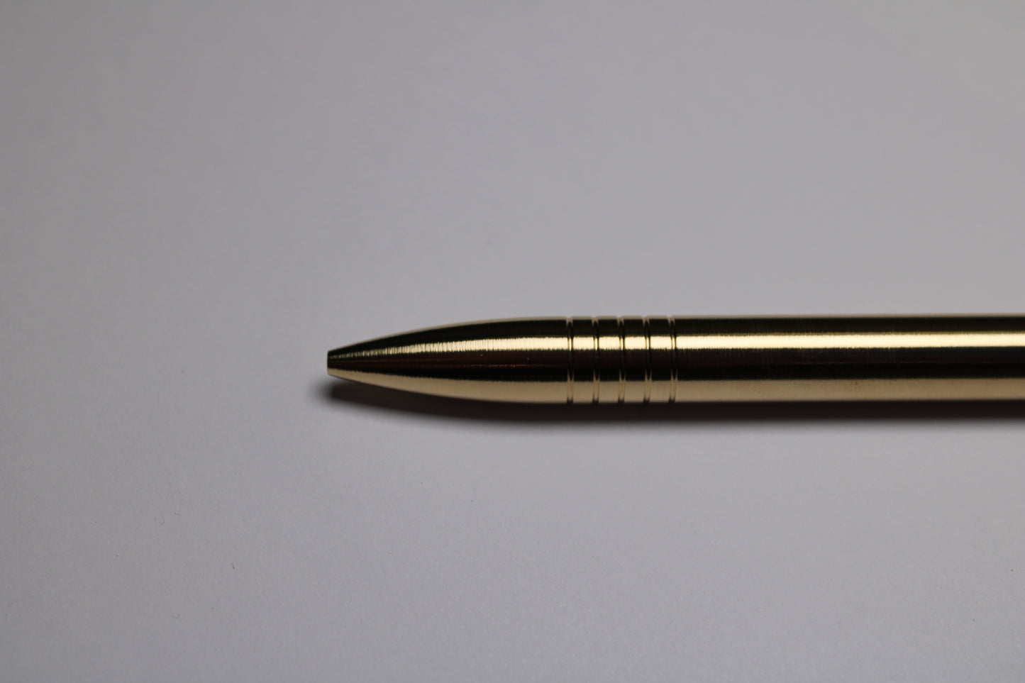 45 Clipless Click Pen - C63000 Bronze  - Round Nose Grip Lines - ISO G2 (Parker)