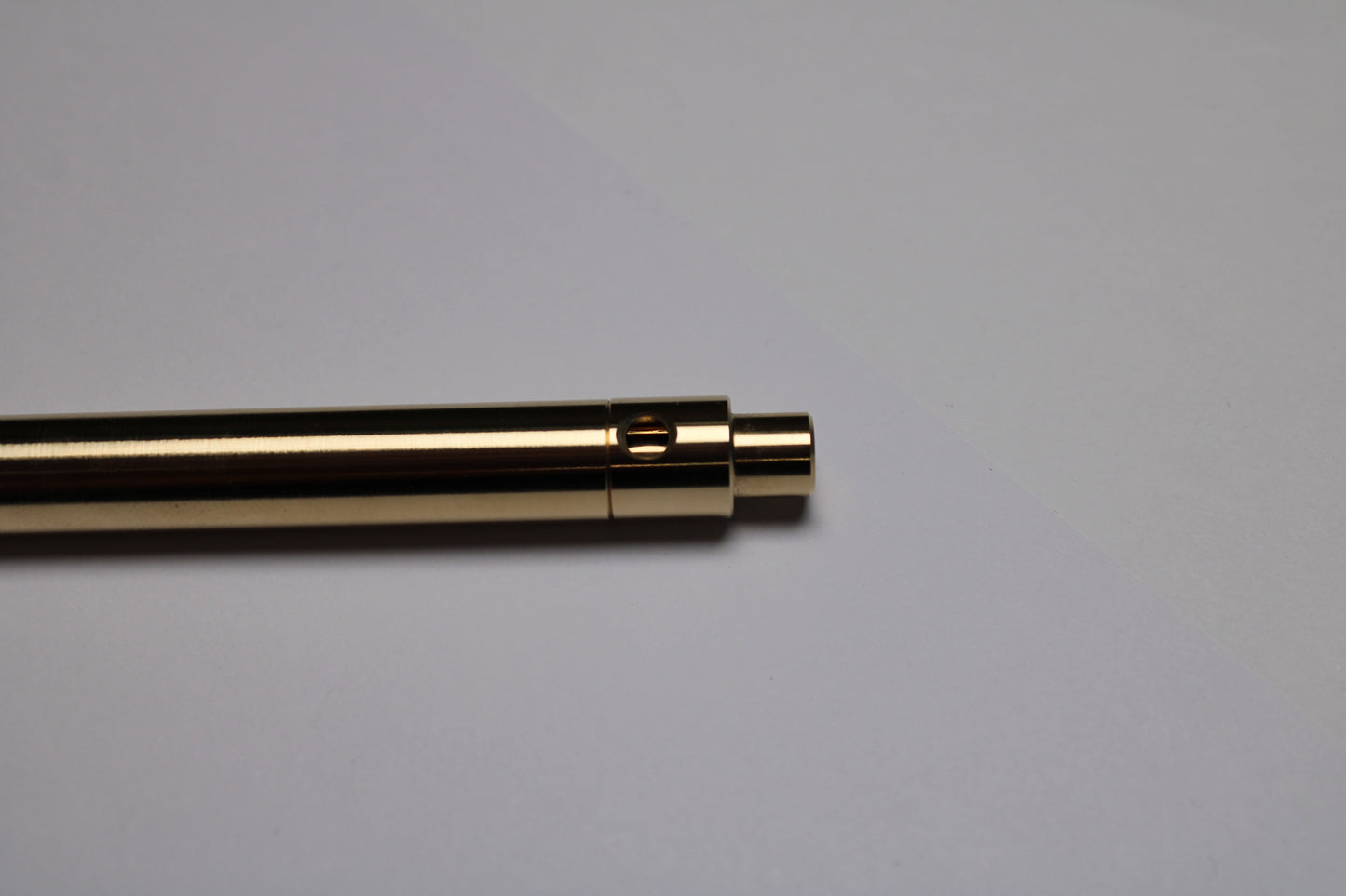 45 Clipless Click Pen - C63000 Bronze  - Round Nose Grip Lines - ISO G2 (Parker)