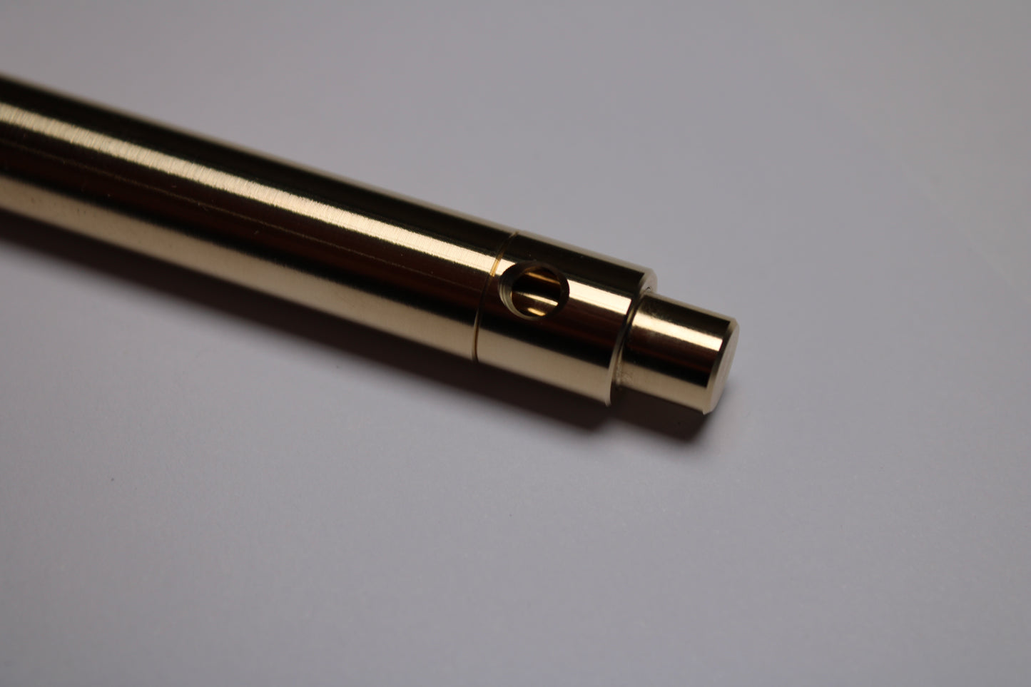 45 Clipless Click Pen - C63000 Bronze  - Round Nose Grip Lines - ISO G2 (Parker)