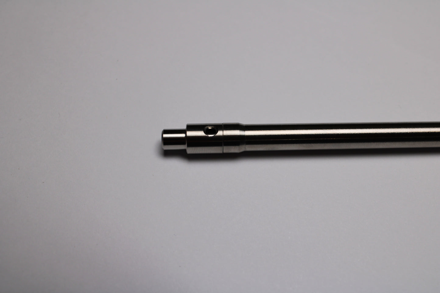 38 Clipless Click Pen - 6Al-4V Titanium - Recessed Body - Step Nose Grip Lines - Uni-Ball SXR-5