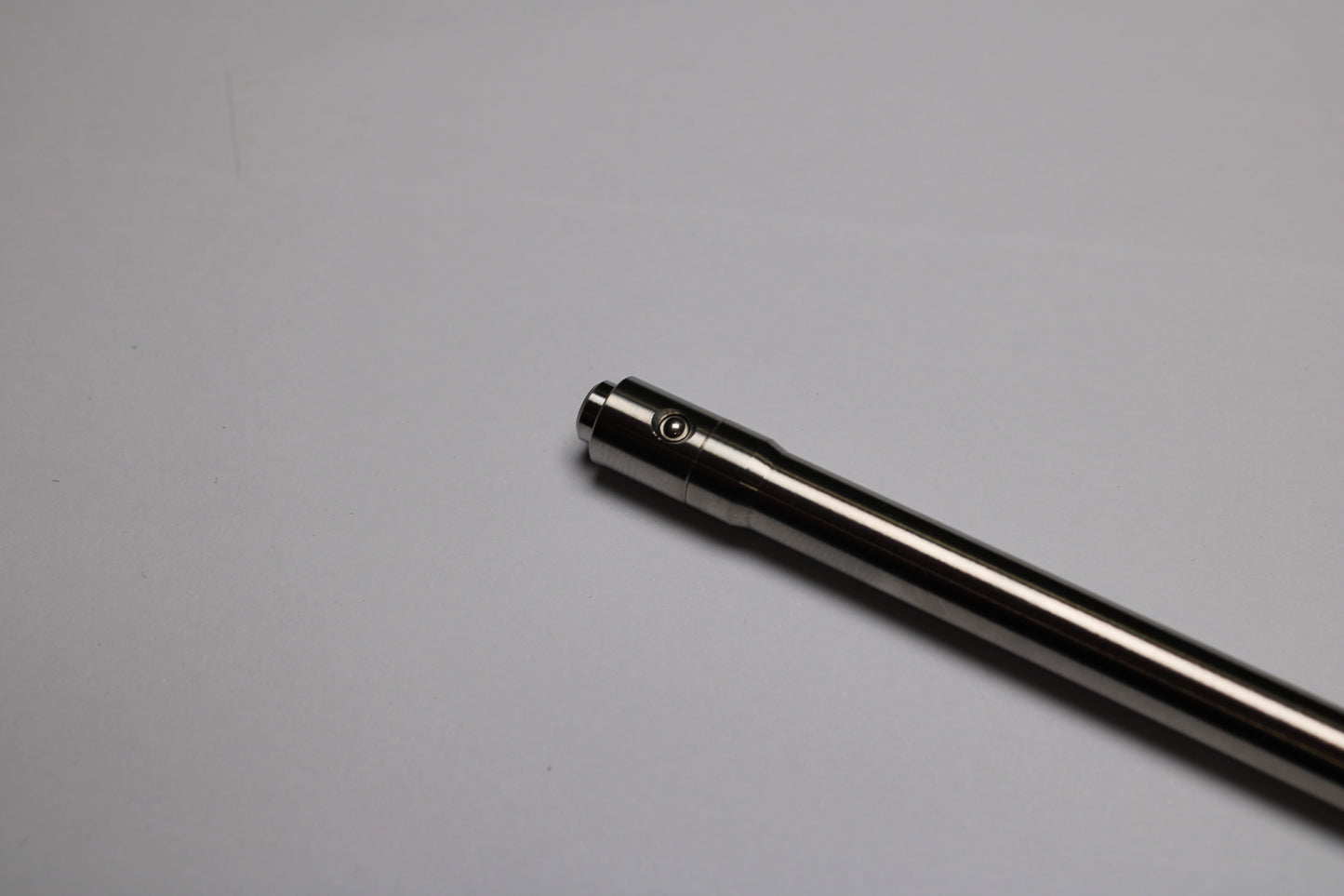 38 Clipless Click Pen - 6Al-4V Titanium - Recessed Body - Step Nose Grip Lines - Uni-Ball SXR-5