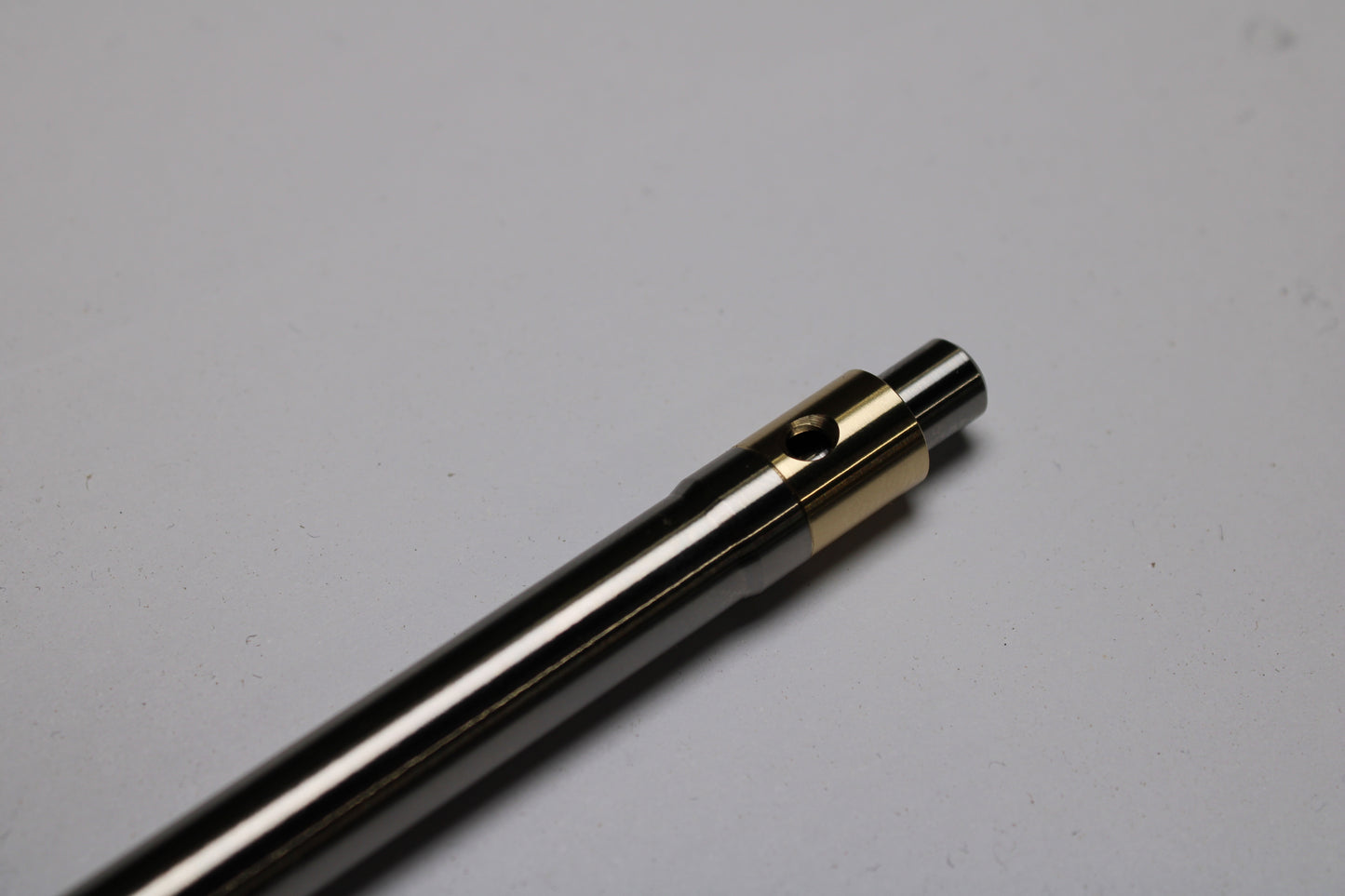 38 Clipless Click Pen - 6Al-4V Titanium Recessed Body - Step Nose Grip Lines - C63000 Bronze Mechanism - Pilot G2
