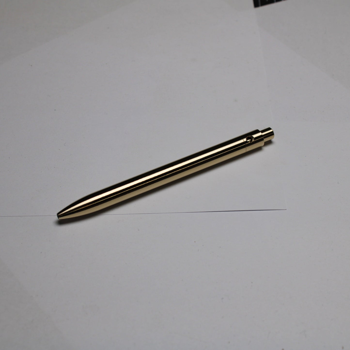 38 Clipless Click Pen - C63000 Nickel Aluminum Bronze - Round Nose - Schmidt Short Rollerball P8126 Refill