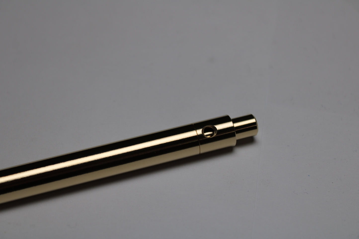 38 Clipless Click Pen - C63000 Nickel Aluminum Bronze - Round Nose - Schmidt Short Rollerball P8126 Refill