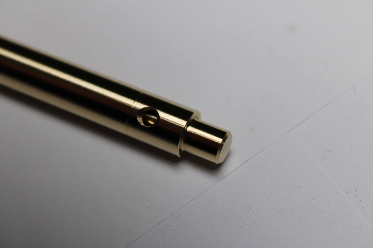 38 Clipless Click Pen - C63000 Nickel Aluminum Bronze - Round Nose - Schmidt Short Rollerball P8126 Refill