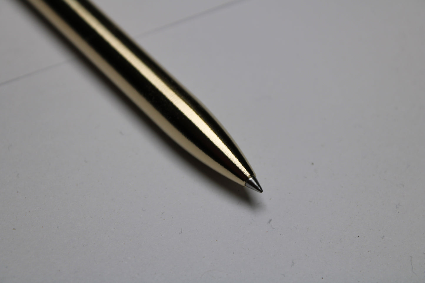 38 Clipless Click Pen - C63000 Nickel Aluminum Bronze - Round Nose - Schmidt Short Rollerball P8126 Refill