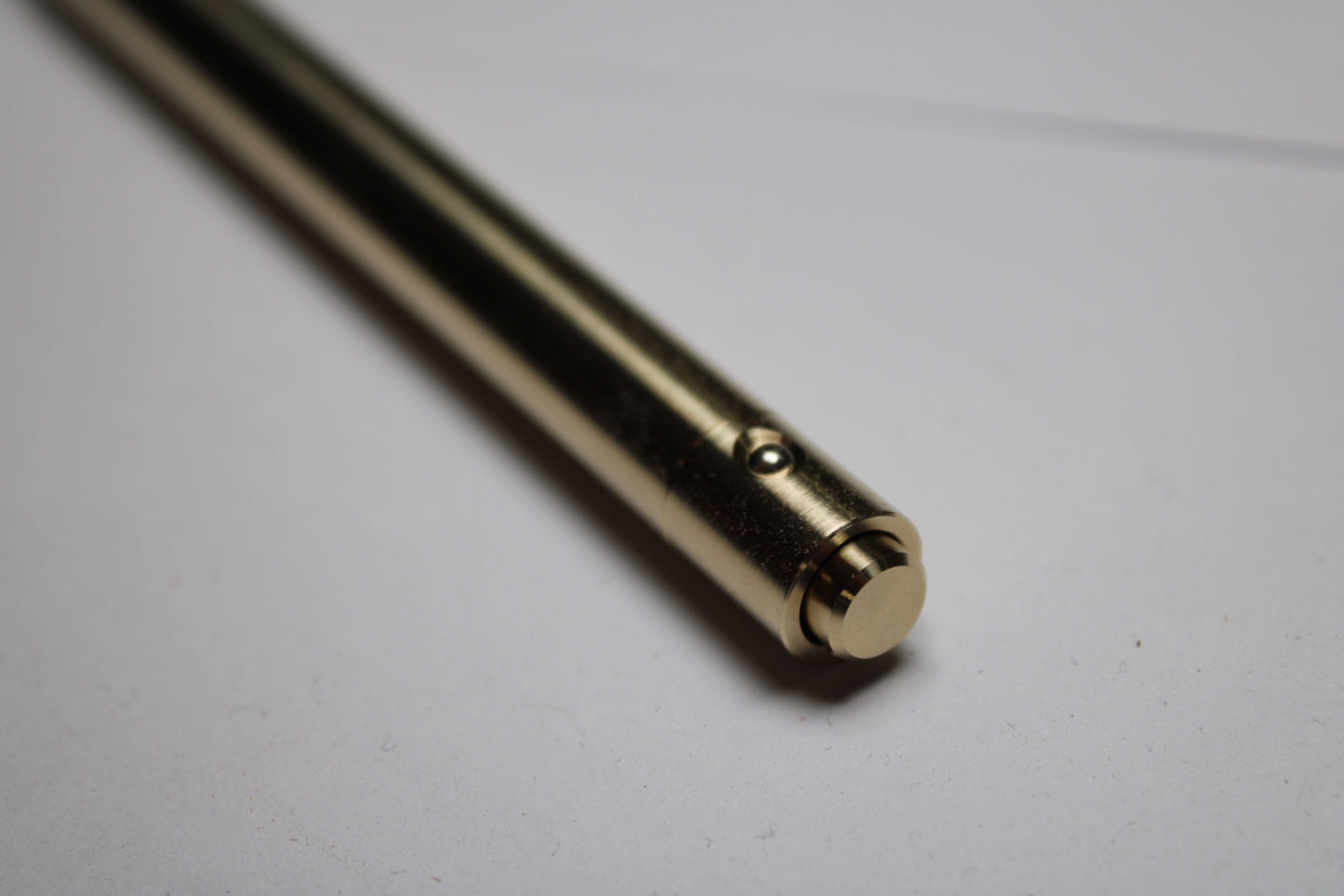 38 Clipless Click Pen - C63000 Nickel Aluminum Bronze - Round Nose - Schmidt Short Rollerball P8126 Refill