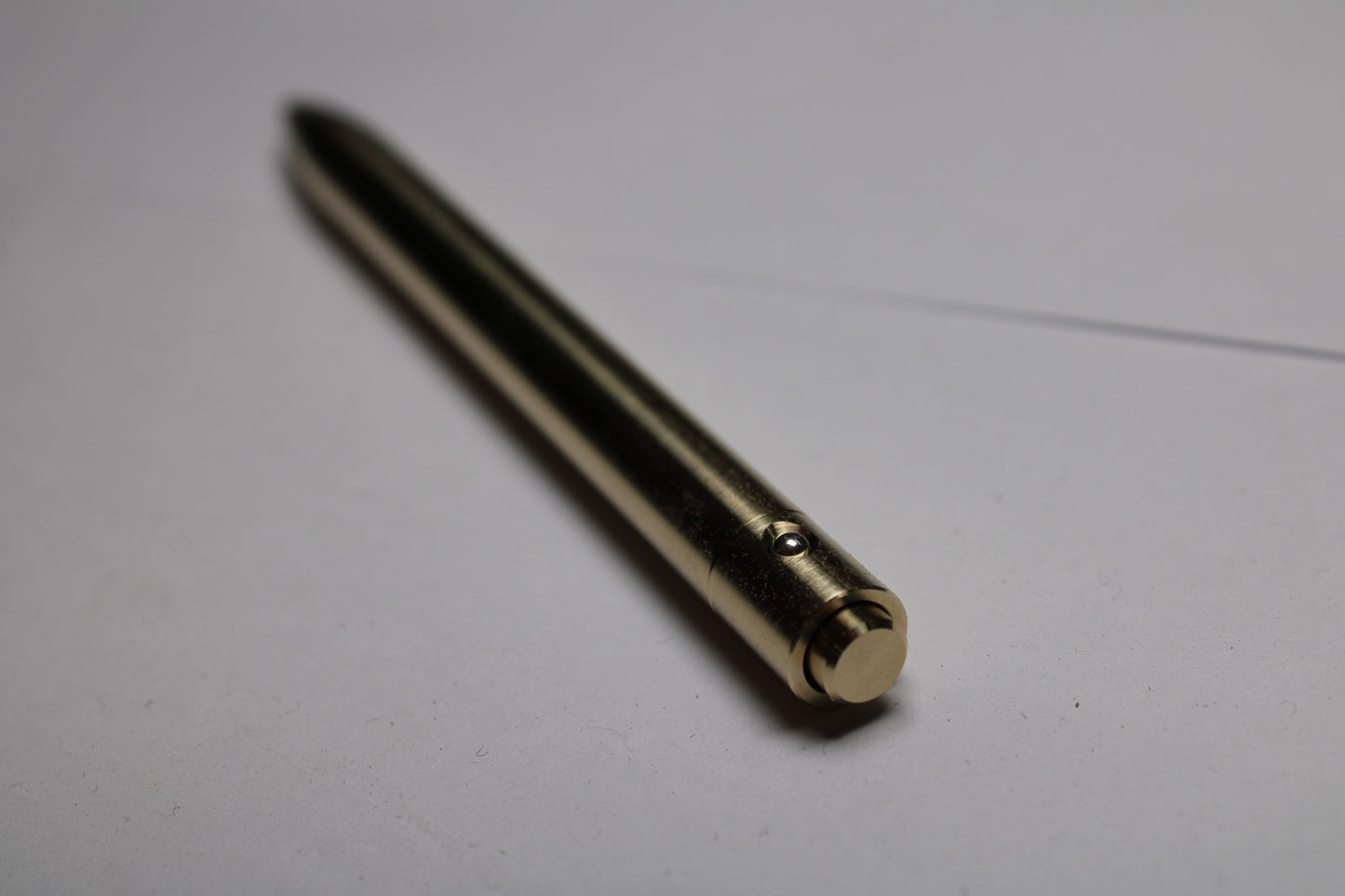 38 Clipless Click Pen - C63000 Nickel Aluminum Bronze - Round Nose - Schmidt Short Rollerball P8126 Refill