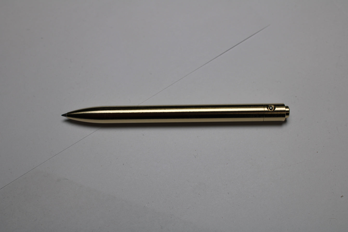 38 Clipless Click Pen - C63000 Nickel Aluminum Bronze - Round Nose - Schmidt Short Rollerball P8126 Refill