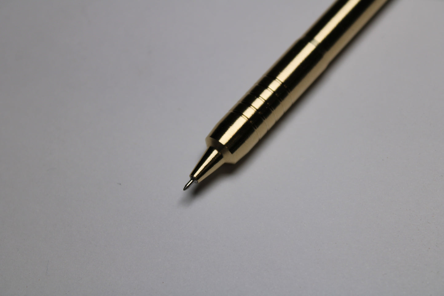40 Grip - 38 Mechanism Clipless Click Pen - C63000 Nickel Aluminum Bronze - Triple Bevel Nose - Pentel EnerGel Needle Tip