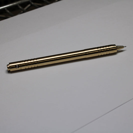 40 Grip - 38 Mechanism Clipless Click Pen - C63000 Nickel Aluminum Bronze - Triple Bevel Nose - Pentel EnerGel Needle Tip