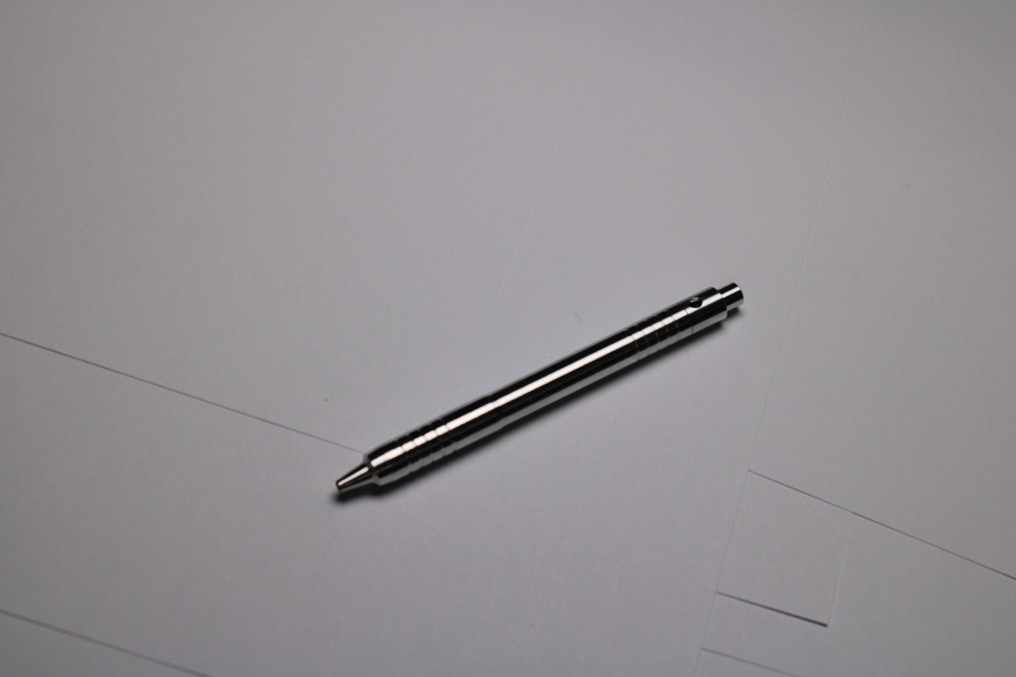 40 Grip - 38 Mechanism Clipless Click Pen - 6061 Aluminum - Triple Bevel Nose - OHTO Ceramic ISO G2