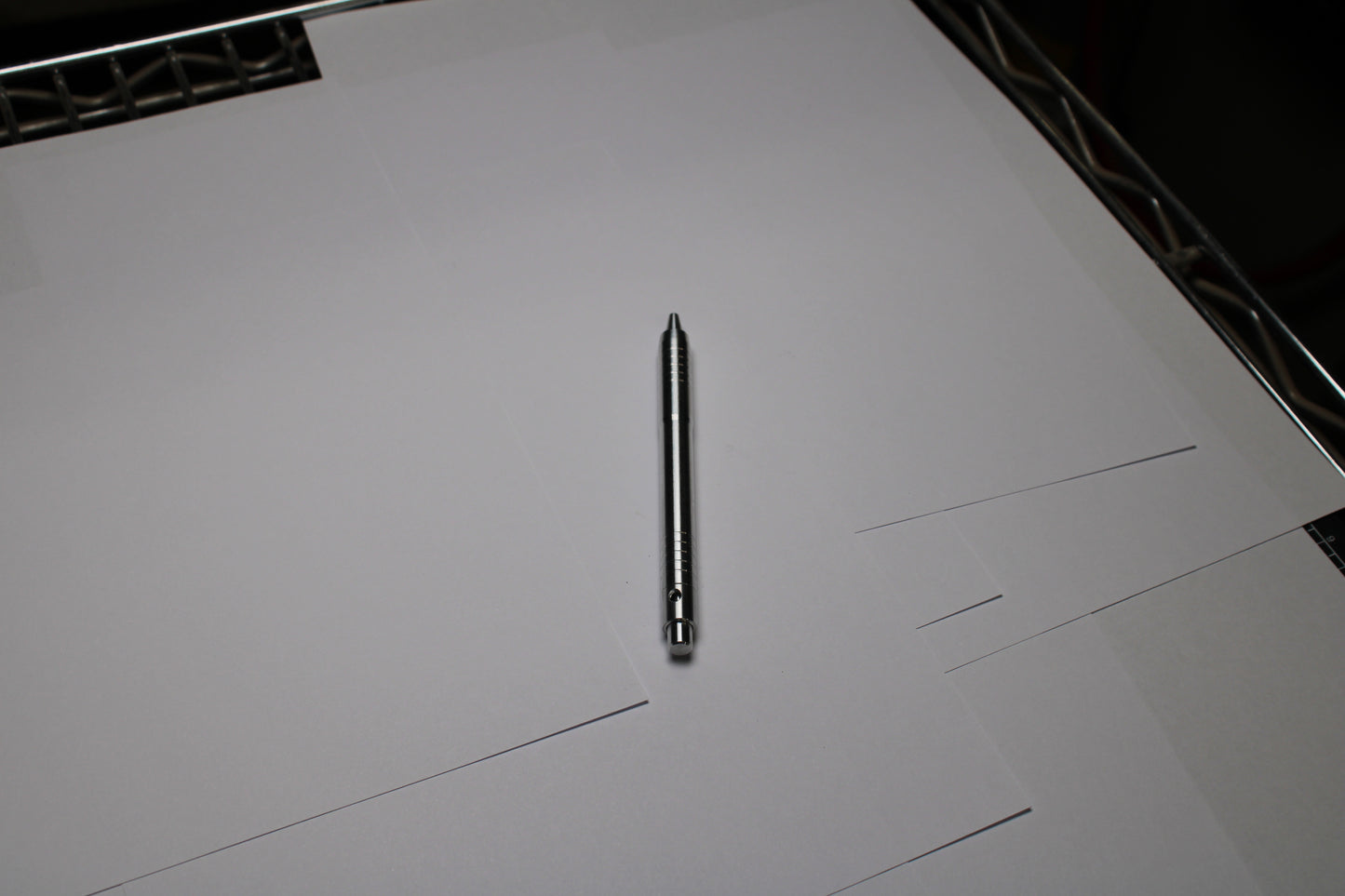 40 Grip - 38 Mechanism Clipless Click Pen - 6061 Aluminum - Triple Bevel Nose - OHTO Ceramic ISO G2