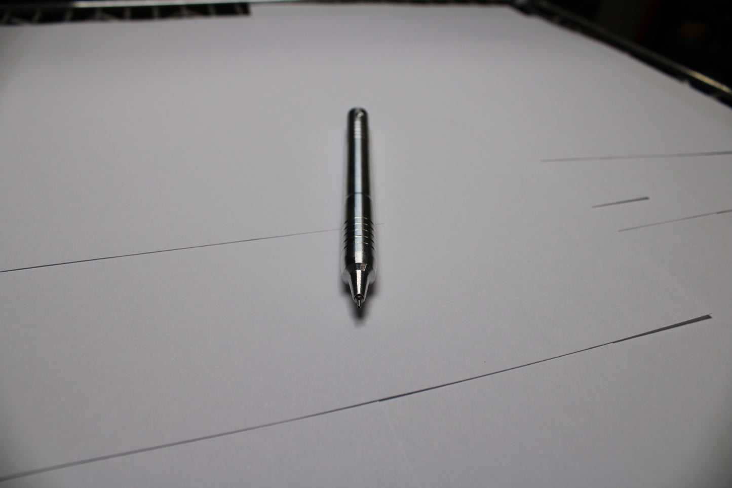 40 Grip - 38 Mechanism Clipless Click Pen - 6061 Aluminum - Triple Bevel Nose - OHTO Ceramic ISO G2