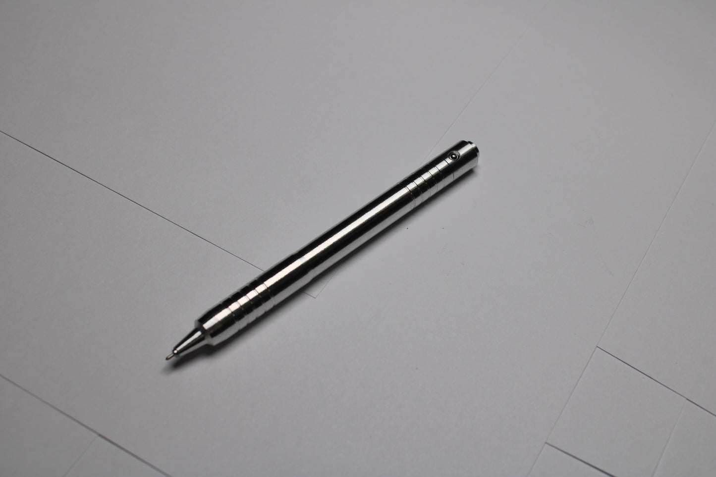 40 Grip - 38 Mechanism Clipless Click Pen - 6061 Aluminum - Triple Bevel Nose - OHTO Ceramic ISO G2