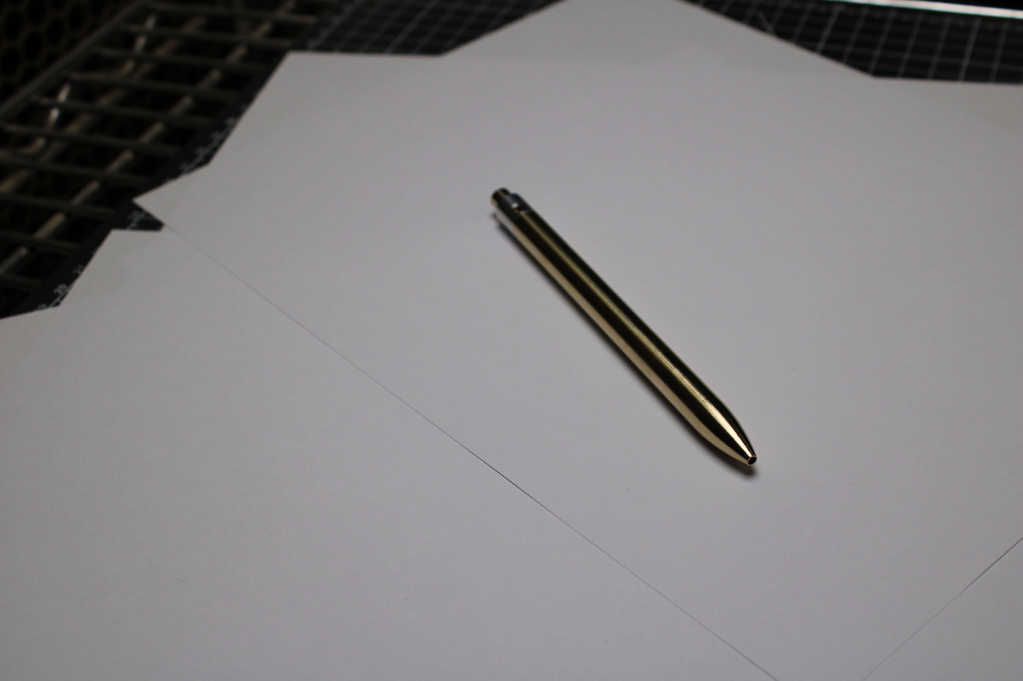 38 Clipless Click Pen - C63000 Bronze Round Nose Body And Button - 6061 Aluminum Mechanism - OHTO C-307 Rollerball Refill