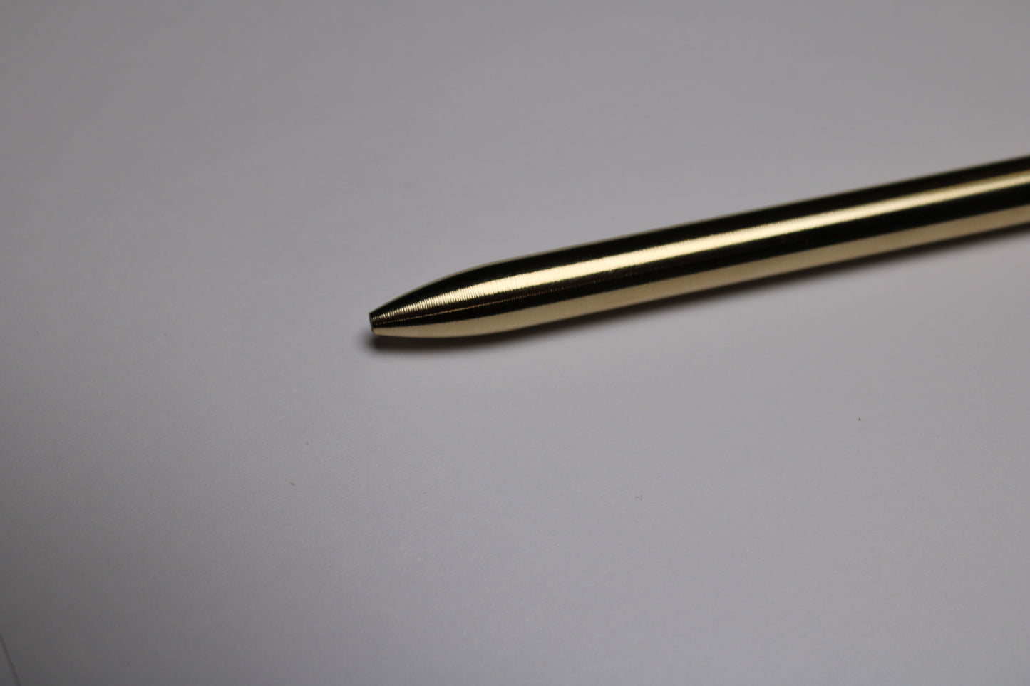 38 Clipless Click Pen - C63000 Bronze Round Nose Body And Button - 6061 Aluminum Mechanism - OHTO C-307 Rollerball Refill