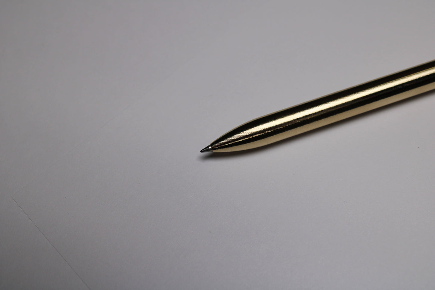 38 Clipless Click Pen - C63000 Bronze Round Nose Body And Button - 6061 Aluminum Mechanism - OHTO C-307 Rollerball Refill