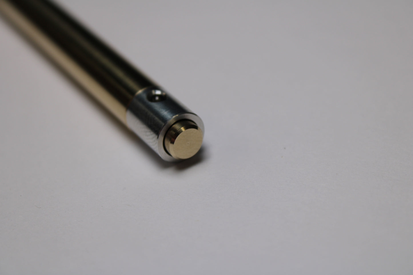 38 Clipless Click Pen - C63000 Bronze Round Nose Body And Button - 6061 Aluminum Mechanism - OHTO C-307 Rollerball Refill