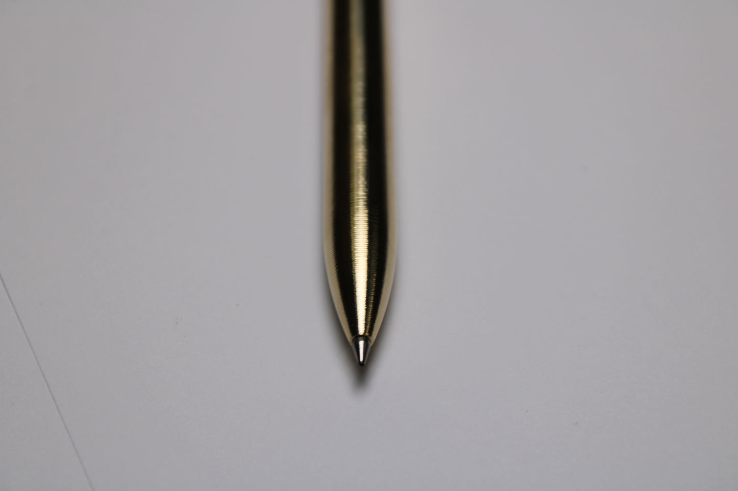 38 Clipless Click Pen - C63000 Bronze Round Nose Body And Button - 6061 Aluminum Mechanism - OHTO C-307 Rollerball Refill