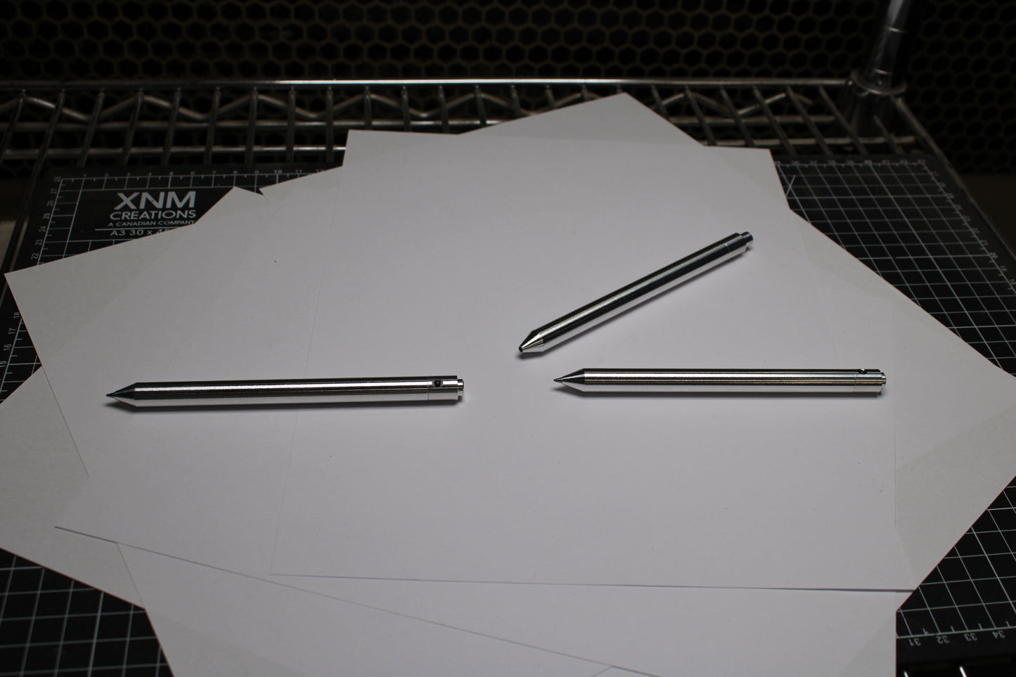 38 Clipless Click Pen - 6061 Aluminum - Conical Nose - Pentel EnerGel 0.7mm Metal Nose Refill