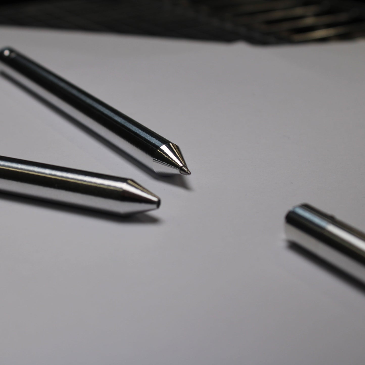 38 Clipless Click Pen - 6061 Aluminum - Conical Nose - Pentel EnerGel 0.7mm Metal Nose Refill