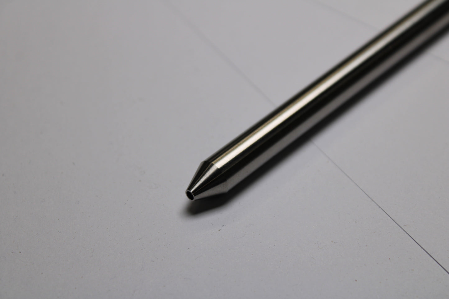 38 Clipless Click Pen - 6Al-4V Titanium Conical Nose - C63000 Bronze Mechanism - OHTO C-305 Rollerball Refill