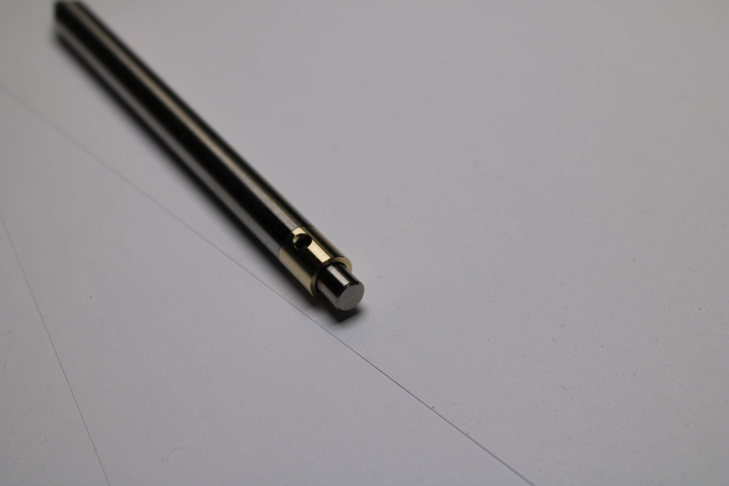 38 Clipless Click Pen - 6Al-4V Titanium Conical Nose - C63000 Bronze Mechanism - OHTO C-305 Rollerball Refill