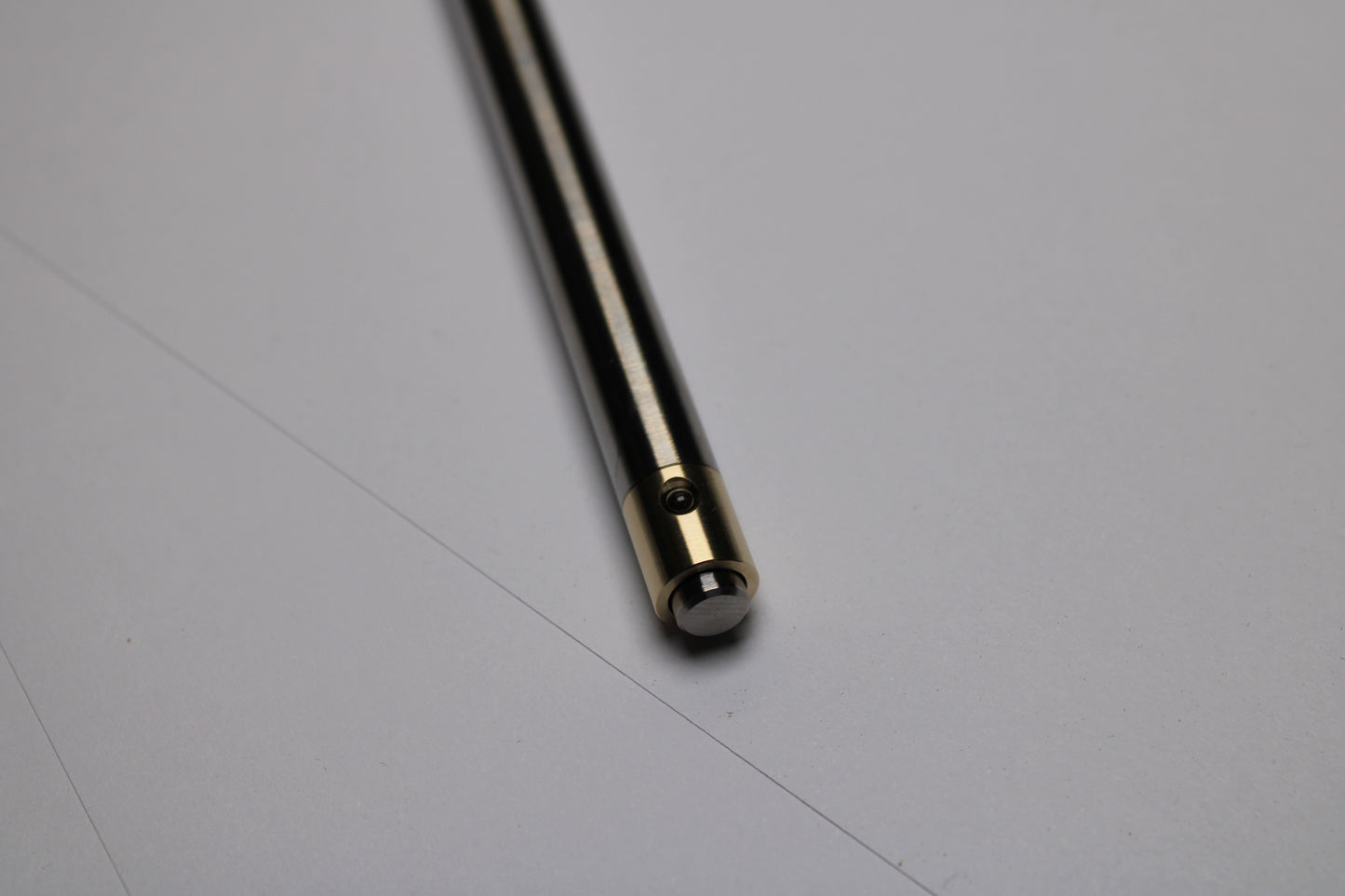 38 Clipless Click Pen - 6Al-4V Titanium Conical Nose - C63000 Bronze Mechanism - OHTO C-305 Rollerball Refill