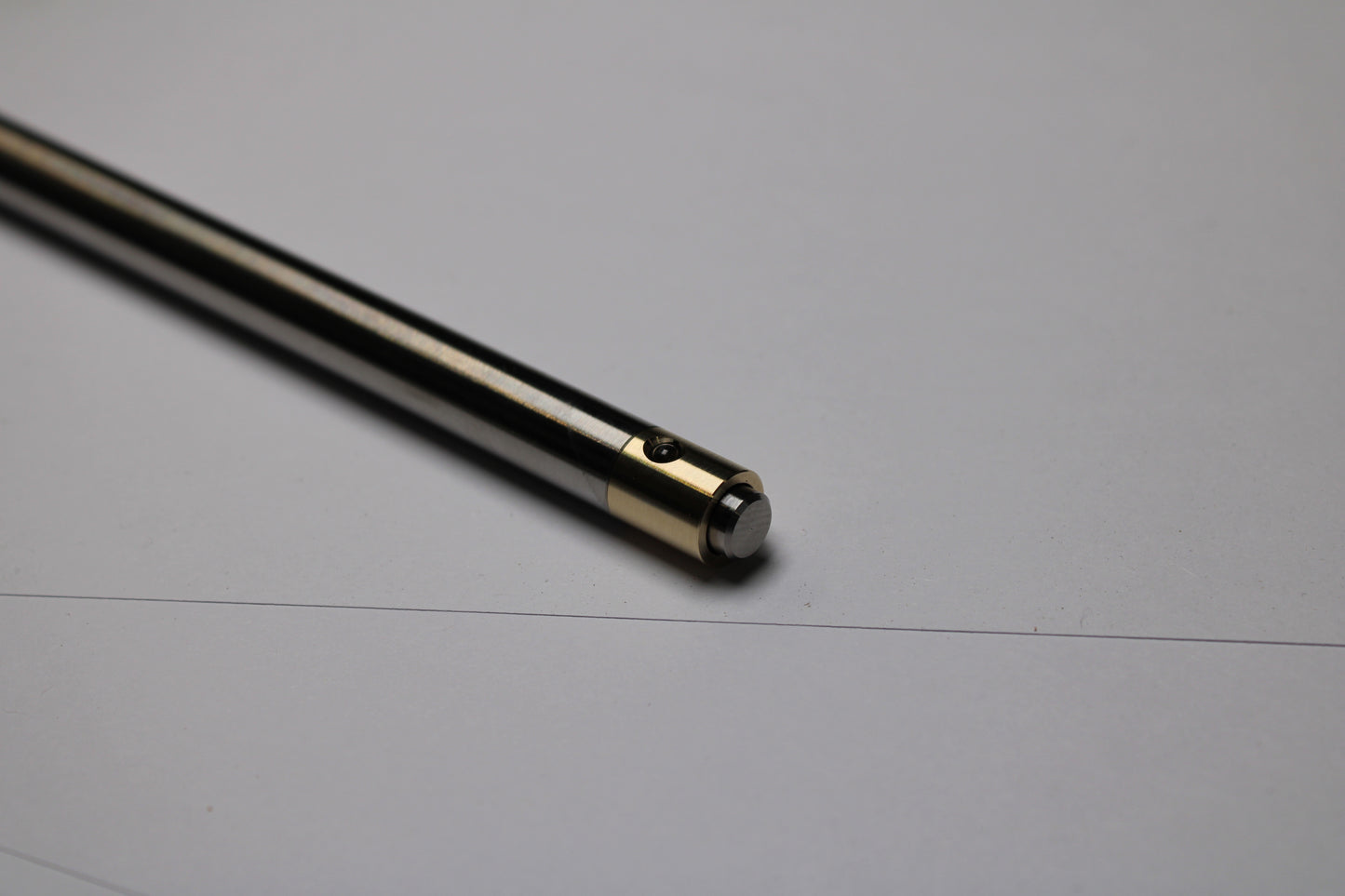 38 Clipless Click Pen - 6Al-4V Titanium Conical Nose - C63000 Bronze Mechanism - OHTO C-305 Rollerball Refill
