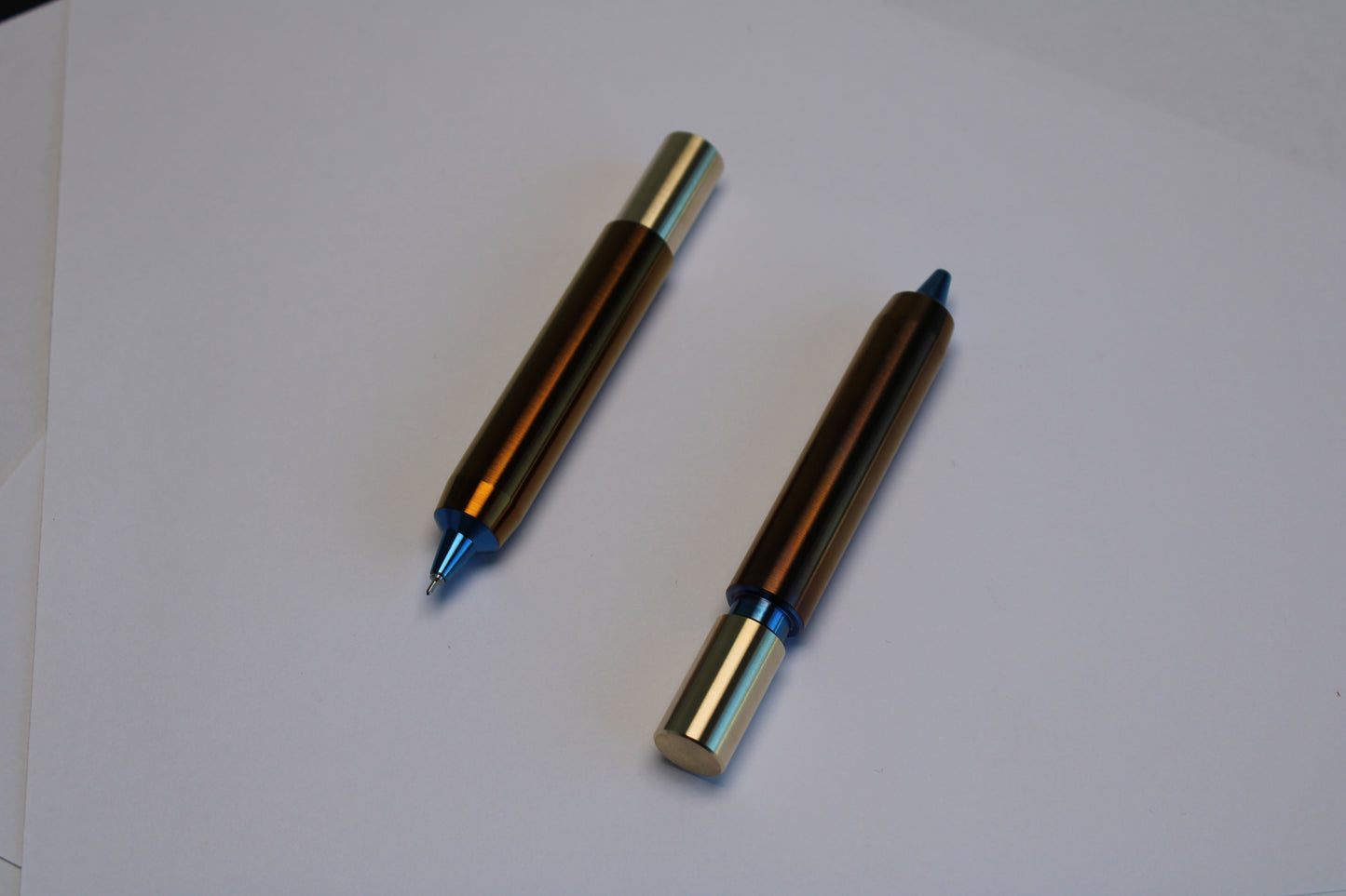 55 Clipless Twist Pen x KVR - 6Al-4V Titanium Body - C63000 Bronze Top - Triple Bevel Nose - OHTO Ceramic ISO G2