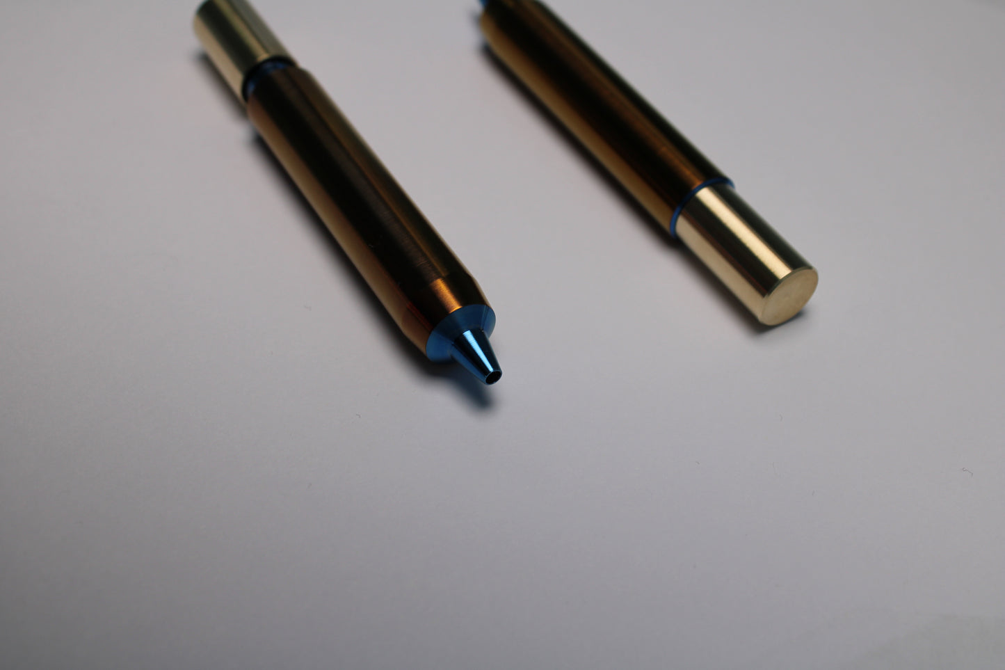 55 Clipless Twist Pen x KVR - 6Al-4V Titanium Body - C63000 Bronze Top - Triple Bevel Nose - OHTO Ceramic ISO G2