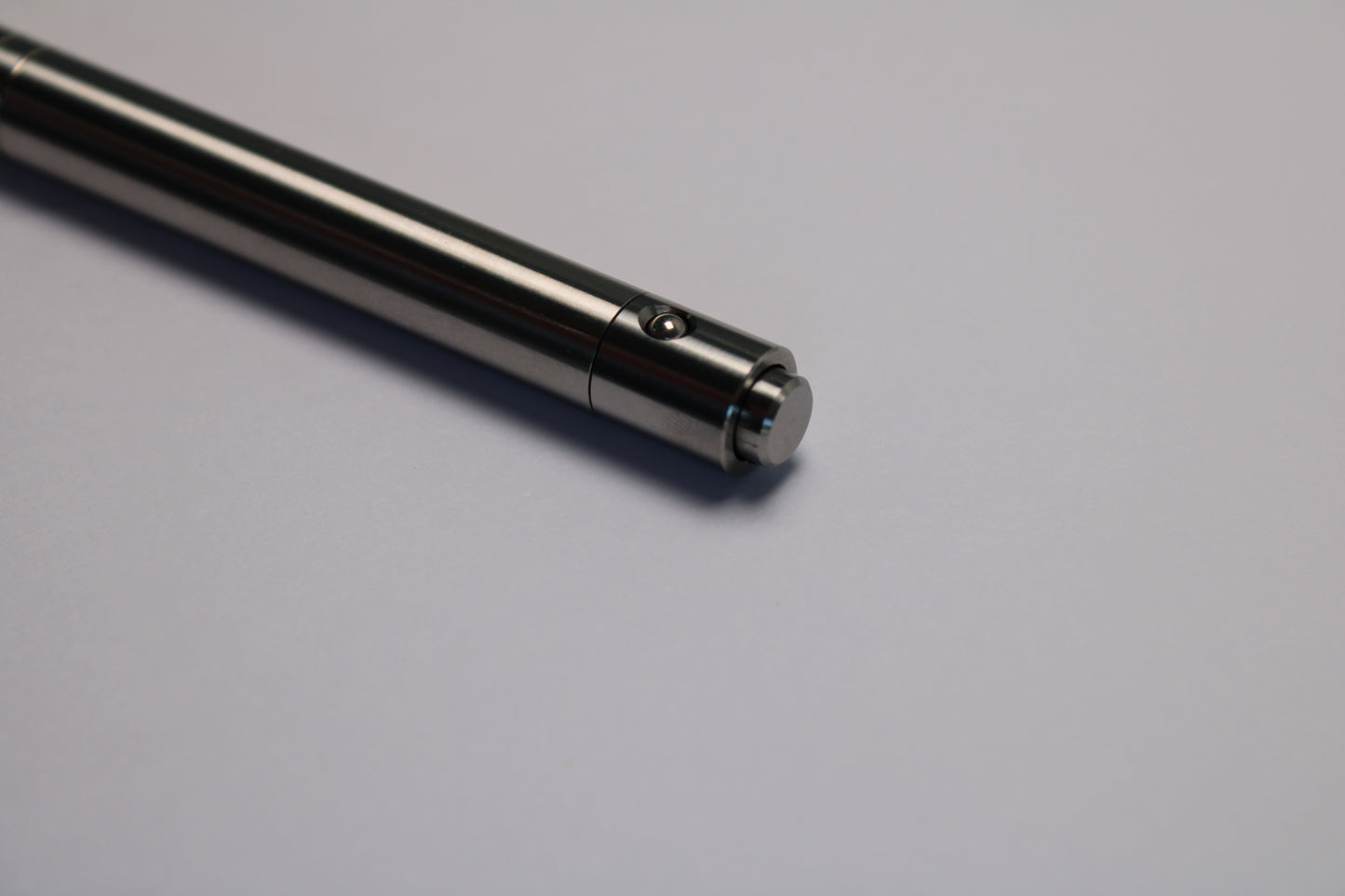 38 Clipless Click Pen - 6Al-4V Titanium Round Nose - Grip Lines - Pilot Acro 0.5mm