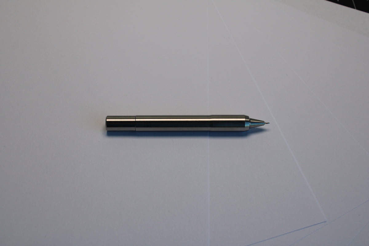 47 Clipless Twist Pen - 6Al-4V Titanium - Triple Bevel Nose - Pentel EnerGel