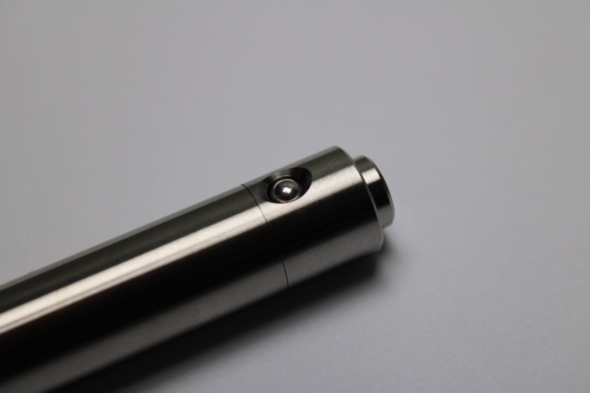 48 Clipless Click Pen - 6Al-4V Titanium - Conical Nose - Zebra Sarasa